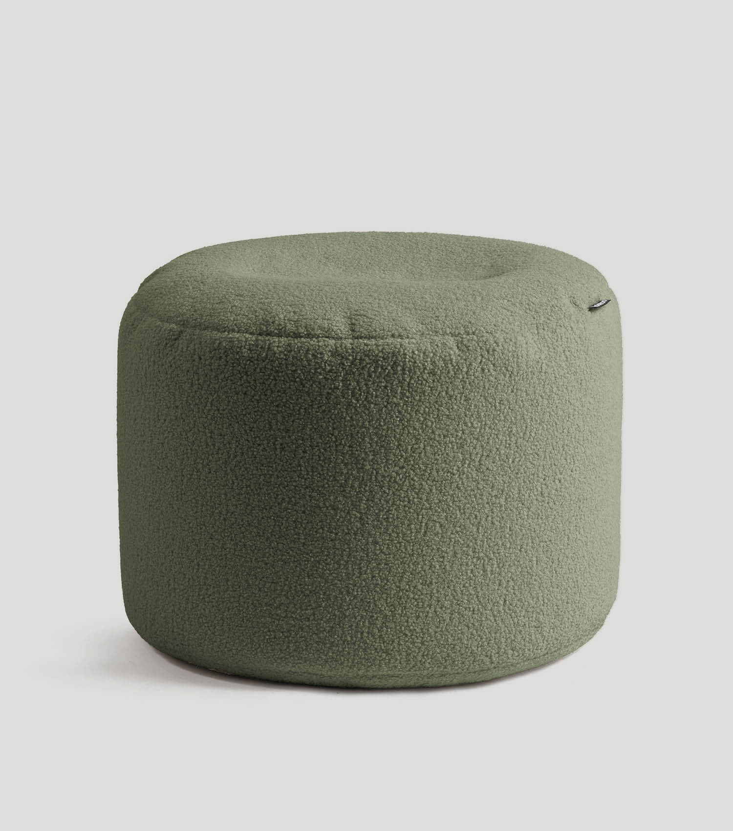 mokebo® 'Mochi' Bouclé poef hocker voetenbankje bijzettafel