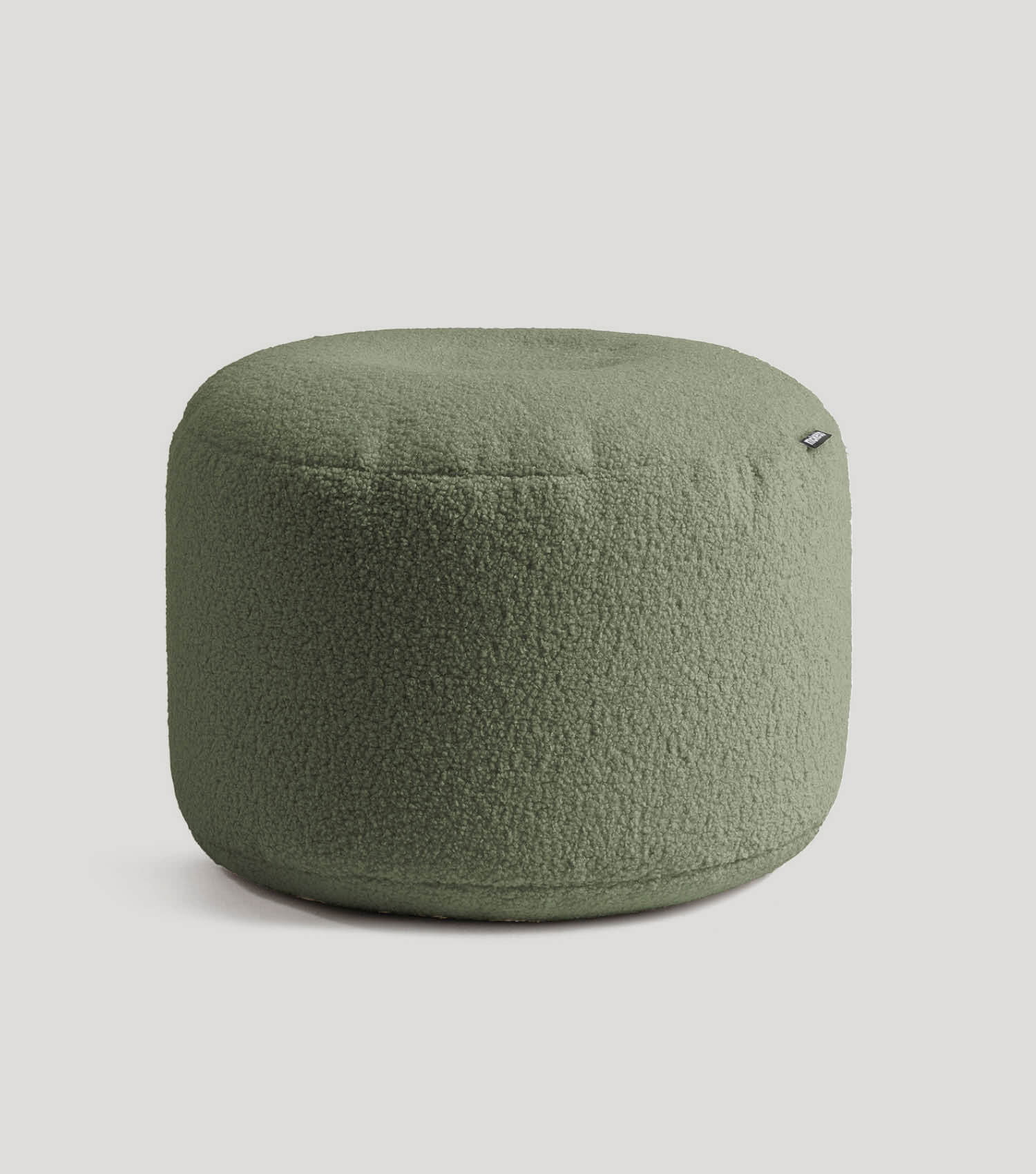mokebo® 'Mochi' Bouclé poef hocker voetenbankje bijzettafel