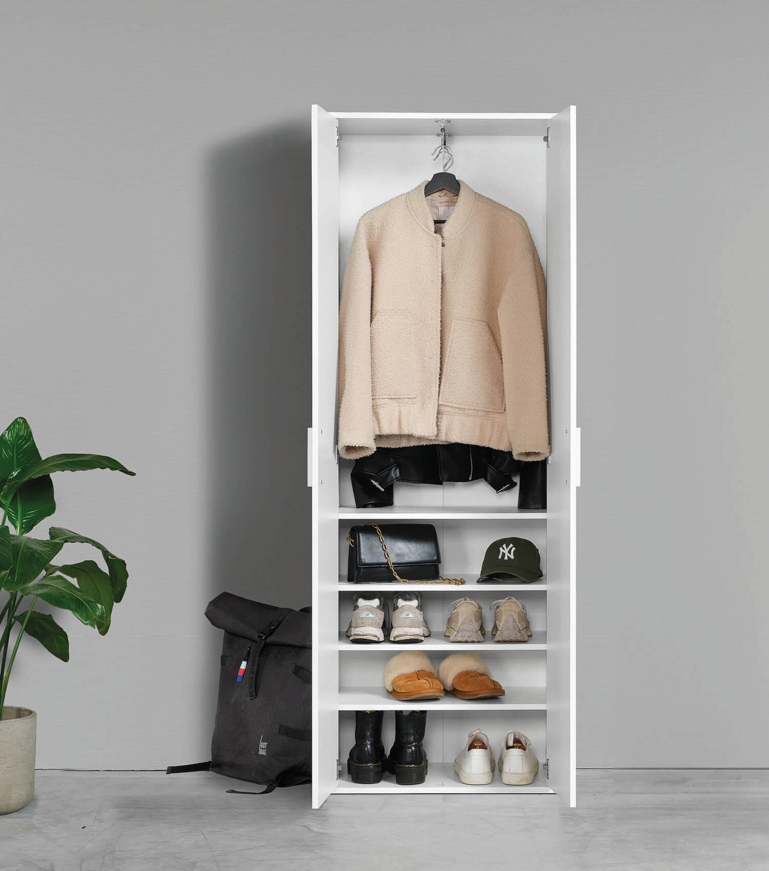 Garderobenschrank Schuhschrank Allzweckschrank Flurschrank Kleiderschrank Flur Möbel