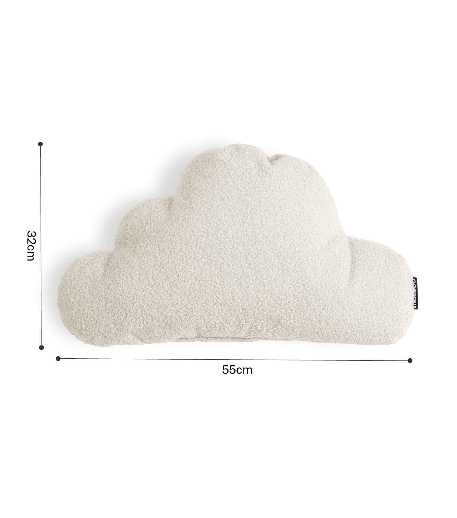 Bouclé kussen wolkvorm sierkussen bankkussen nekkussen decoratief kussen kinderkussen