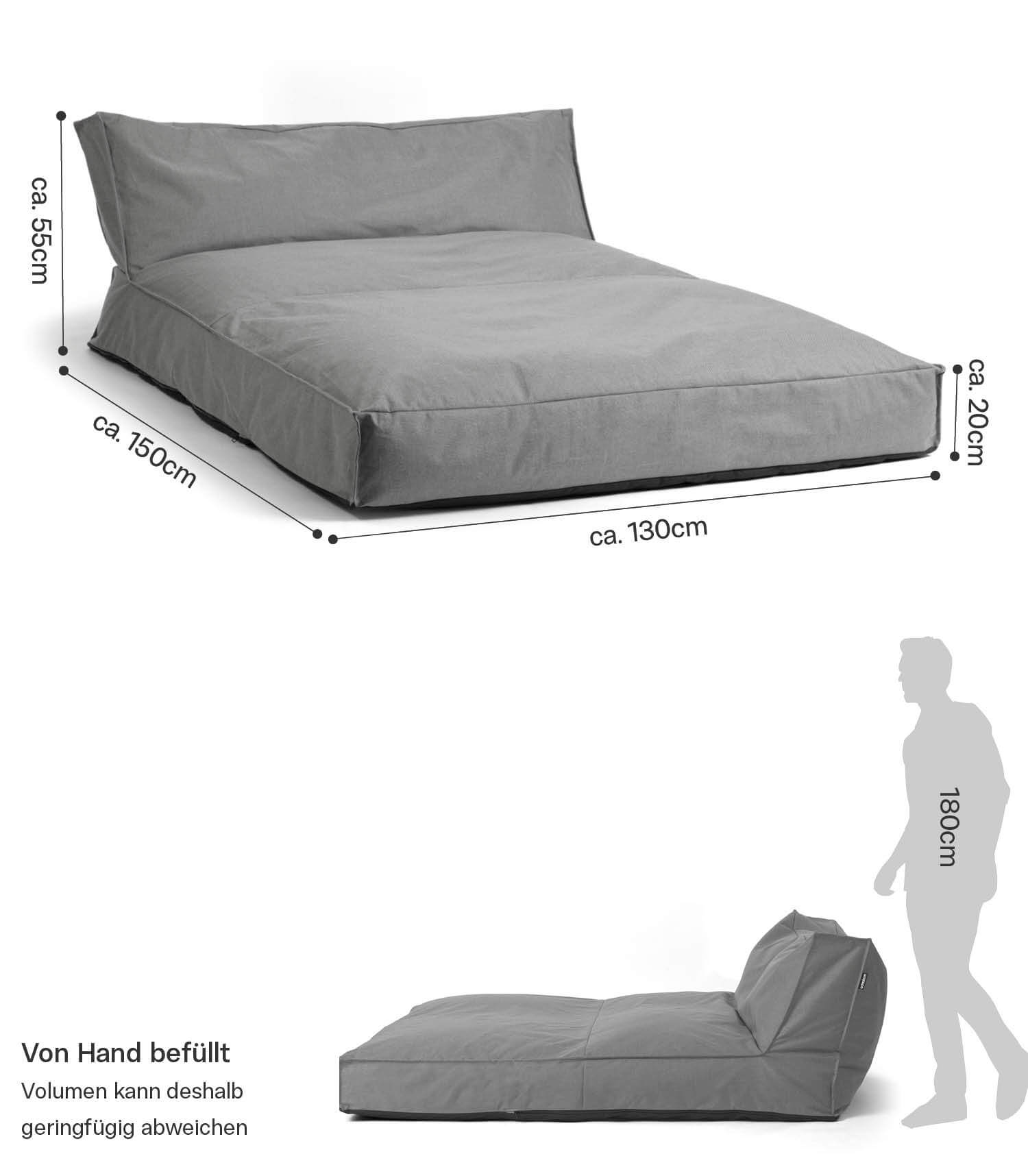 Housse de pouf de jardin imperméable pour daybed