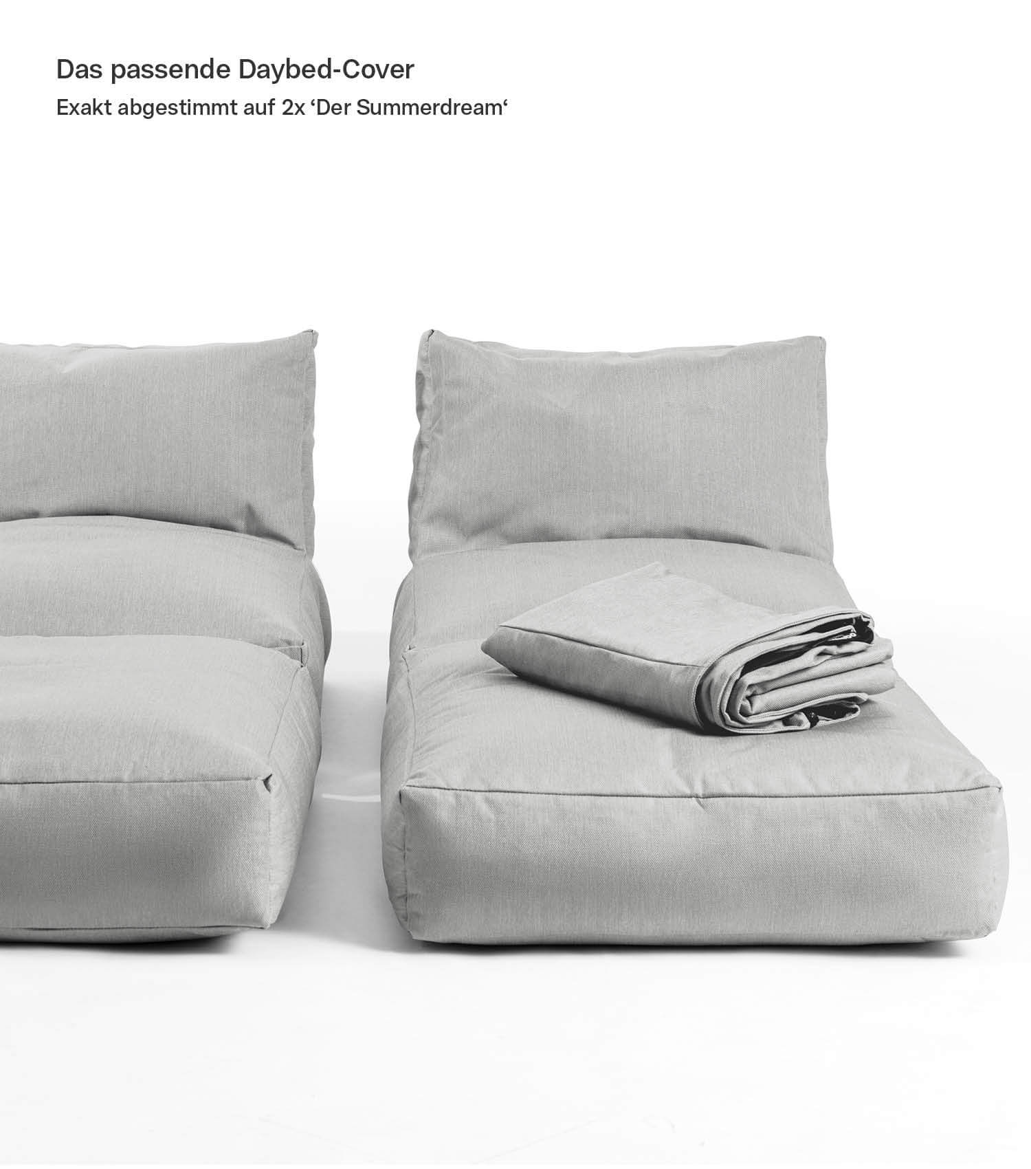 Housse de pouf de relaxation d'extérieur imperméable pour daybed