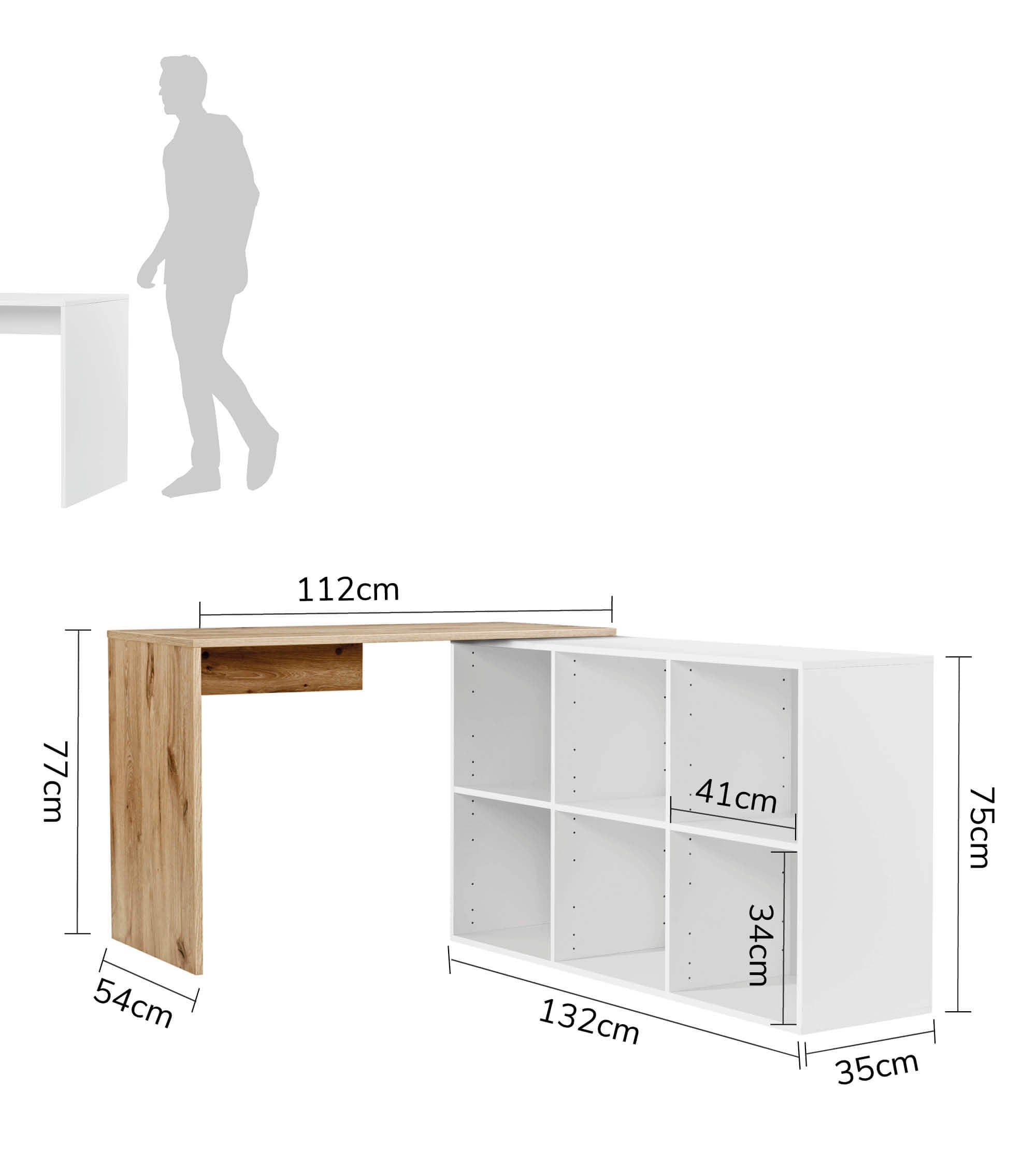 Bureau d'angle, bureau informatique, bureau pour enfant, table informatique