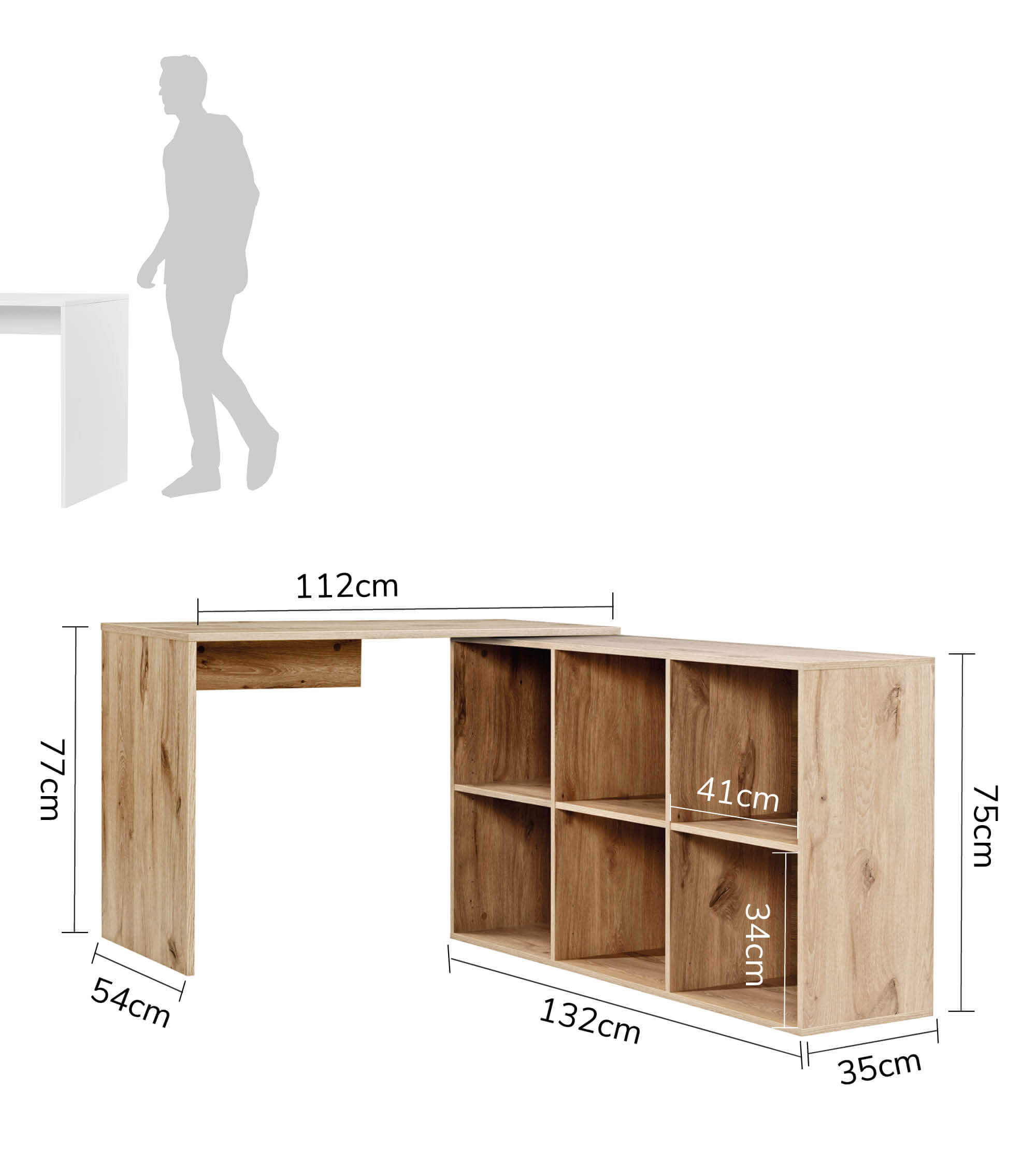 Bureau d'angle, table informatique, bureau pour enfant, table PC