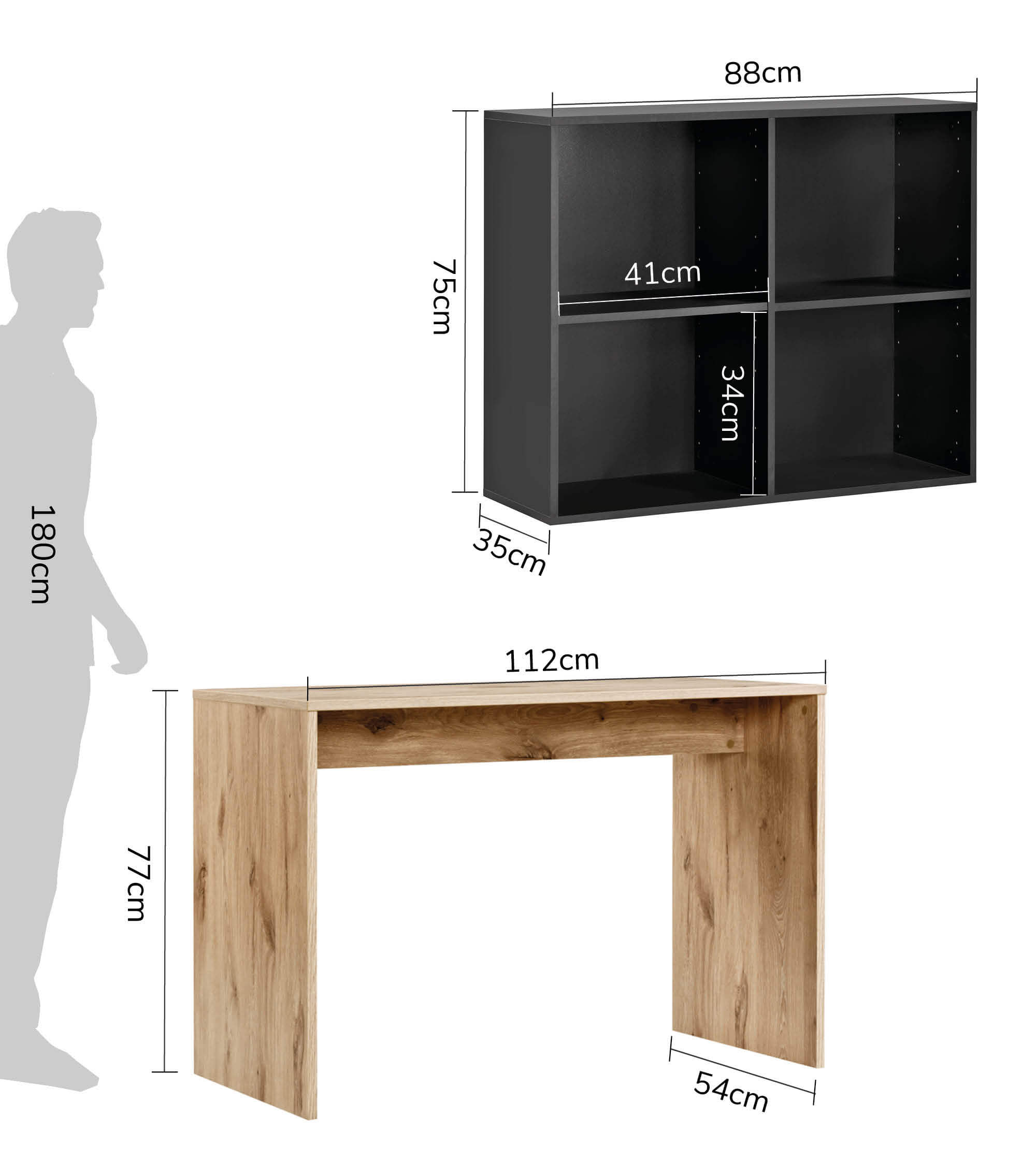Bureau d'angle en bois avec plateau spacieux, idéal pour enfants et travail