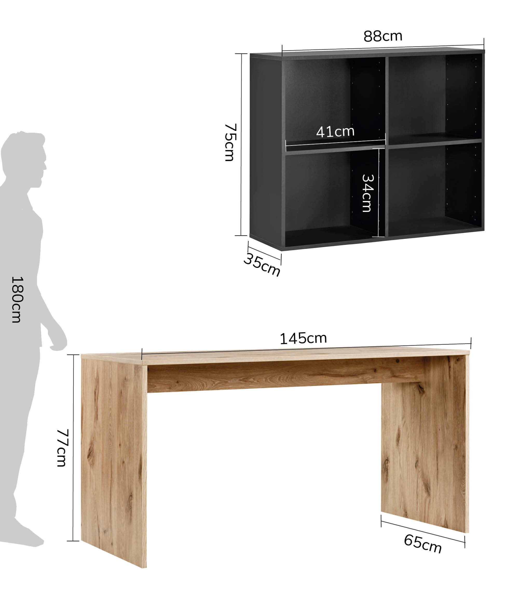 Bureau d'angle en bois pour enfant avec plateau de travail spacieux