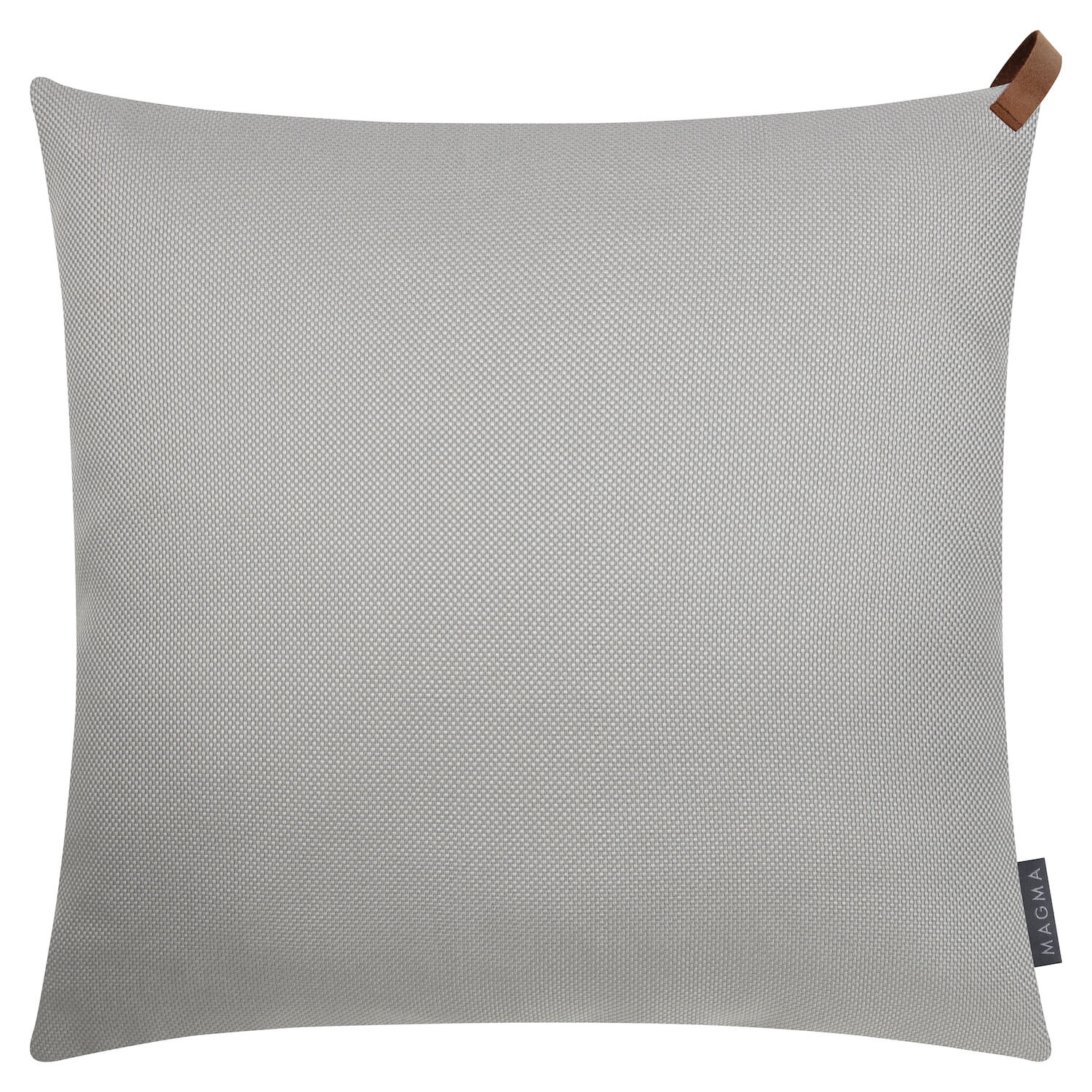 Housse de coussin d'extérieur ‘Das Sonnenplätzchen’ avec boucle en cuir 50x50