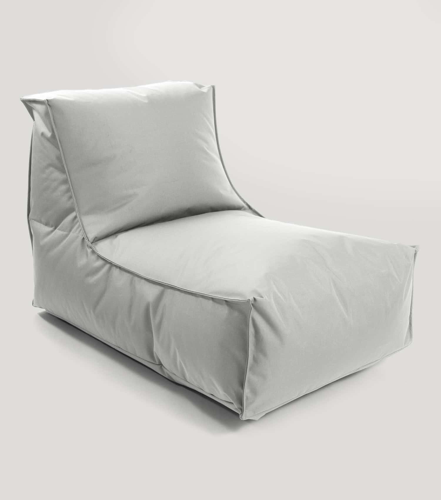 Pouf de sol gris grand format, coussin de relaxation confortable, fauteuil poire Bean Bag
