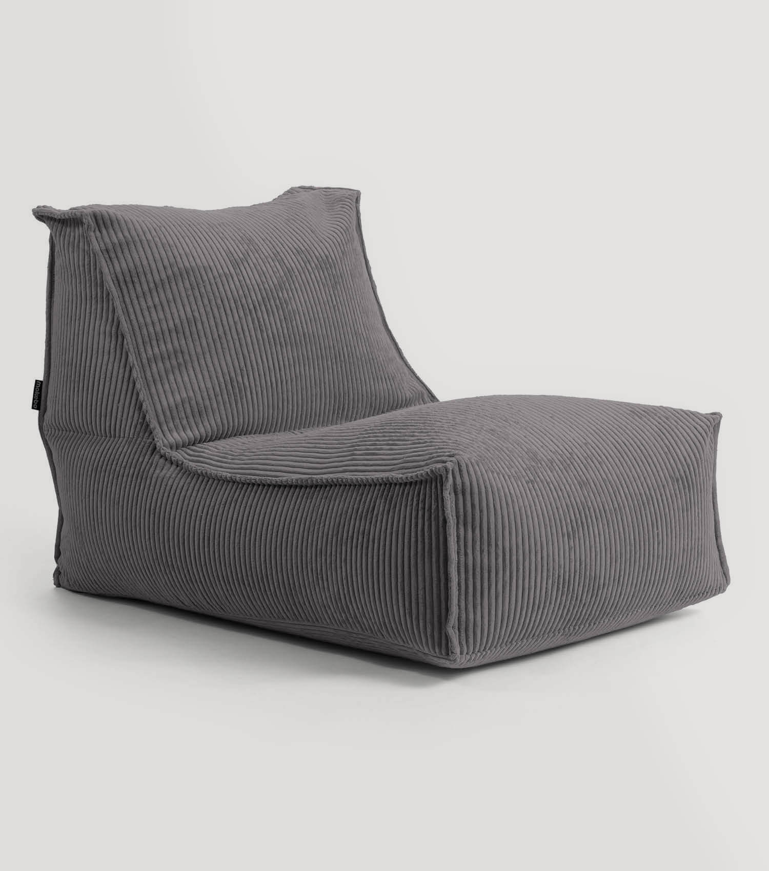 Pouf géant XXL + repose-pieds pour enfants et adultes avec remplissage 'Der Gelassene'