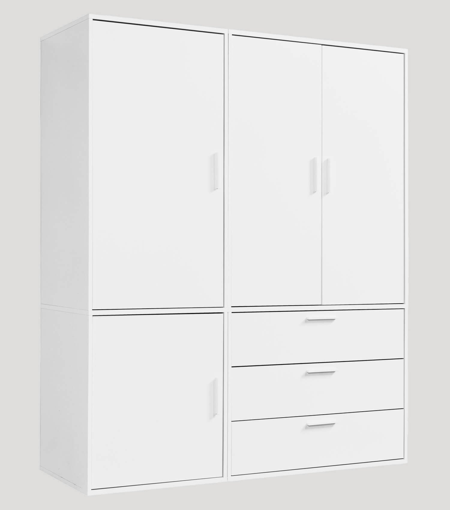 Armoire de rangement en bois - Kleiderschrank Garderobenschrank Schlafzimmerschrank Flurschrank