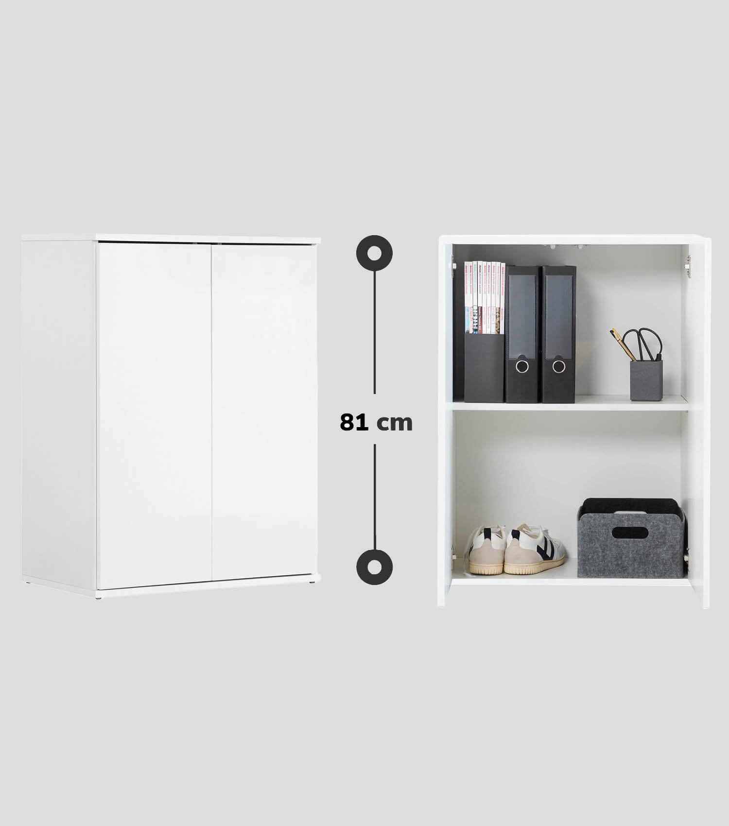 mokebo® 'Der Kurze' armoire polyvalente classeur fabrication allemande
