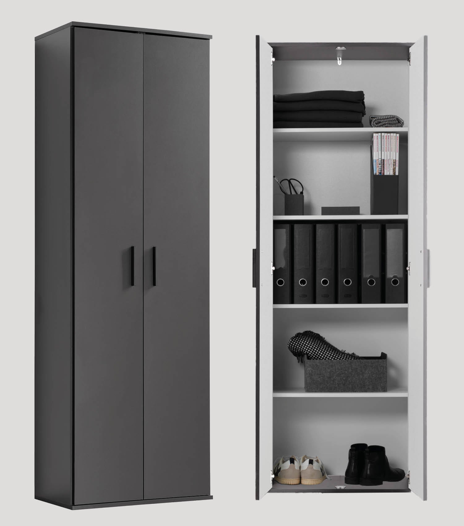 Armoire multifonction meuble de rangement chaussures placard entrée