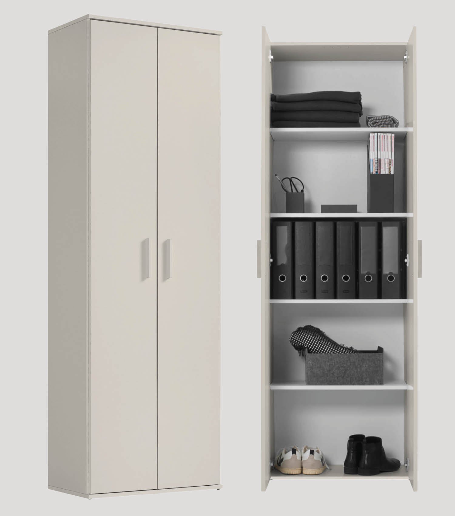 Armoire polyvalente meuble de rangement chaussures placard entrée