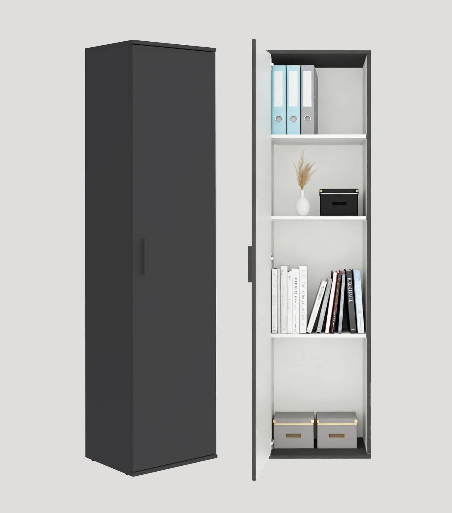 Armoire de rangement étroite pour balai, placard de nettoyage, meuble polyvalent, armoire d'entrée, placard de cuisine