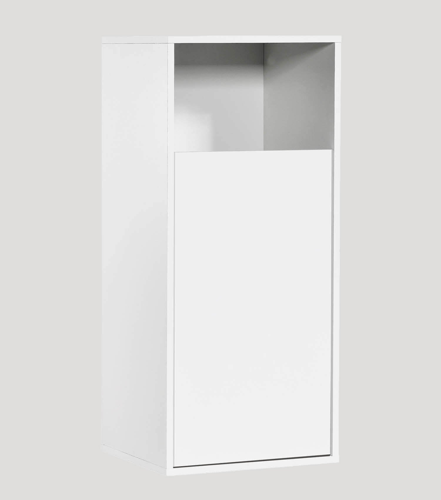 Meuble à linge en bois avec séparateur de linge et panier à linge, sku WS1.1-alpw