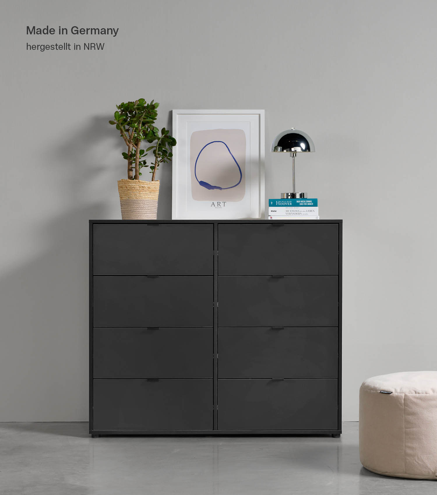 Commode tiroirs, buffet bas, enfilade, table de nuit, rangement haut