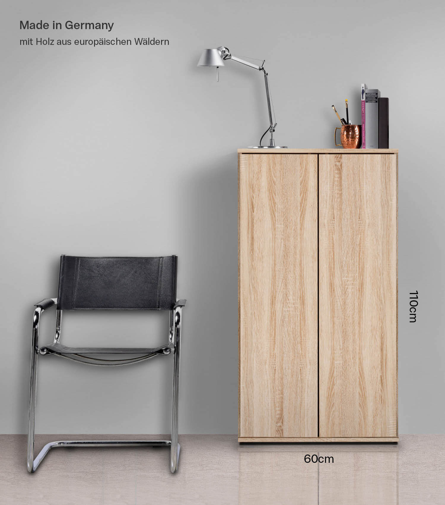 mokebo® 'Der Schlanke' armoire polyvalente classeur Fabrication allemande