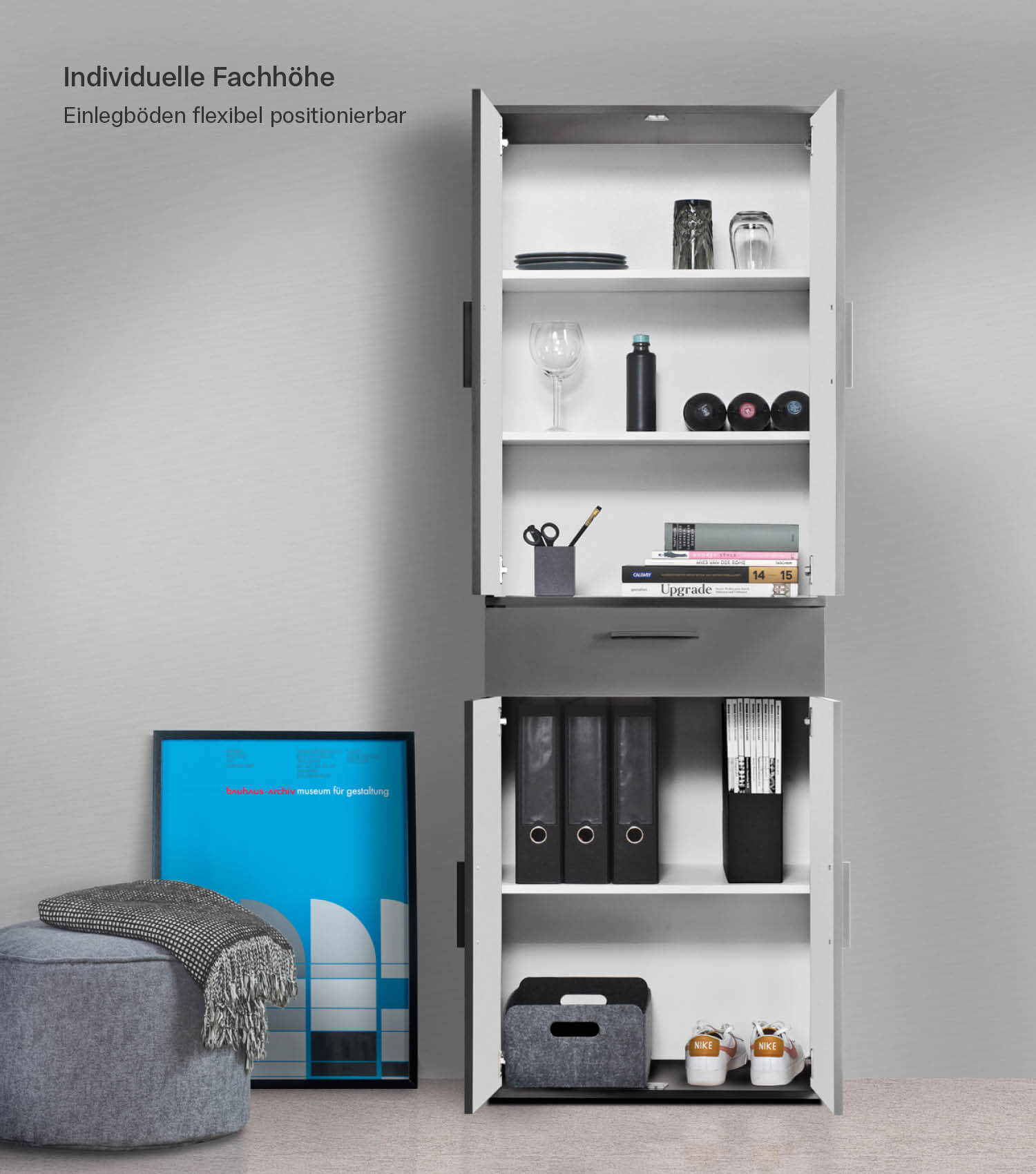 Meuble de rangement multifonction + tiroirs 'Der Praktische' classeur chaussures