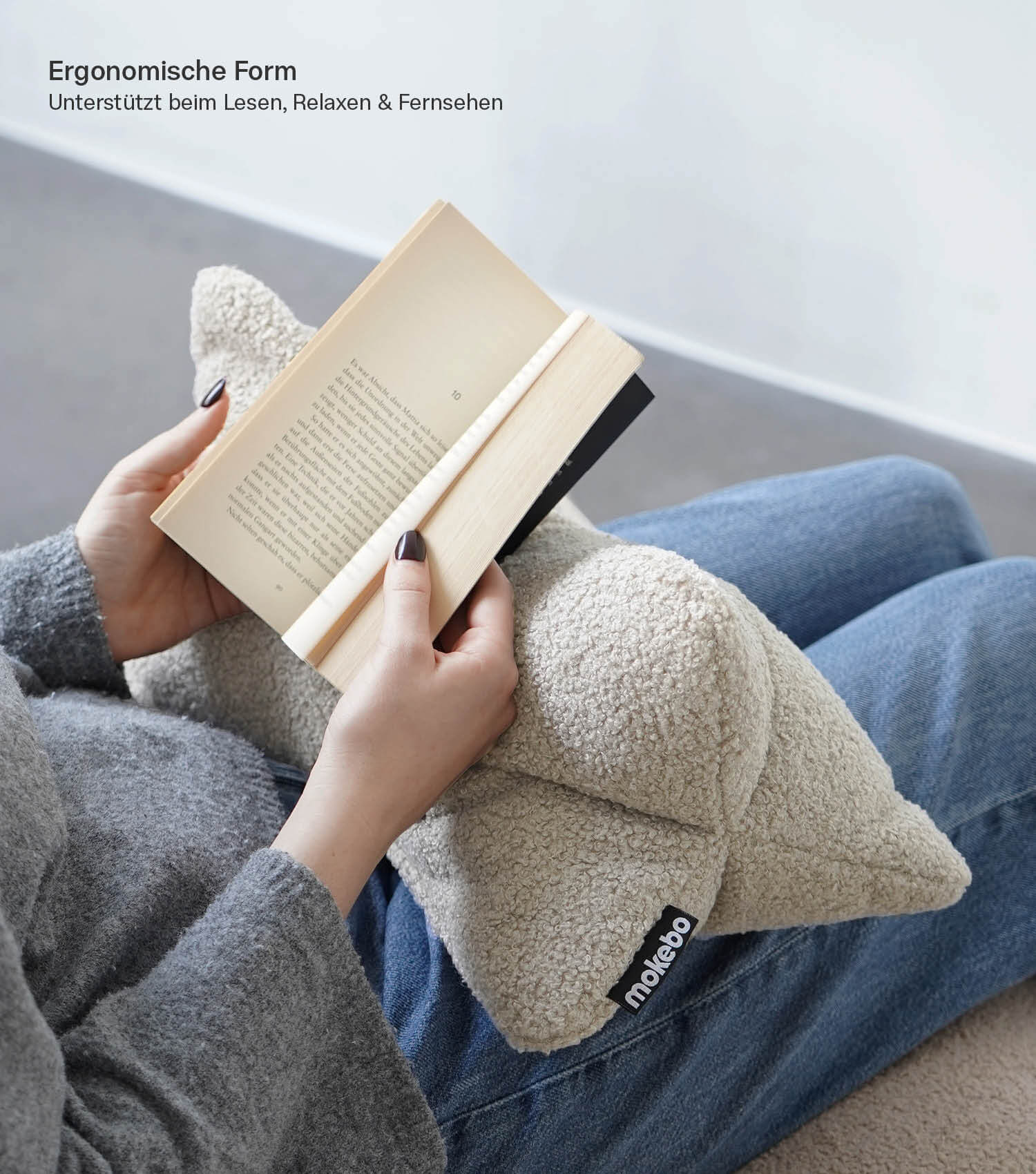Coussin de lecture anatomique pour le cou et le dos