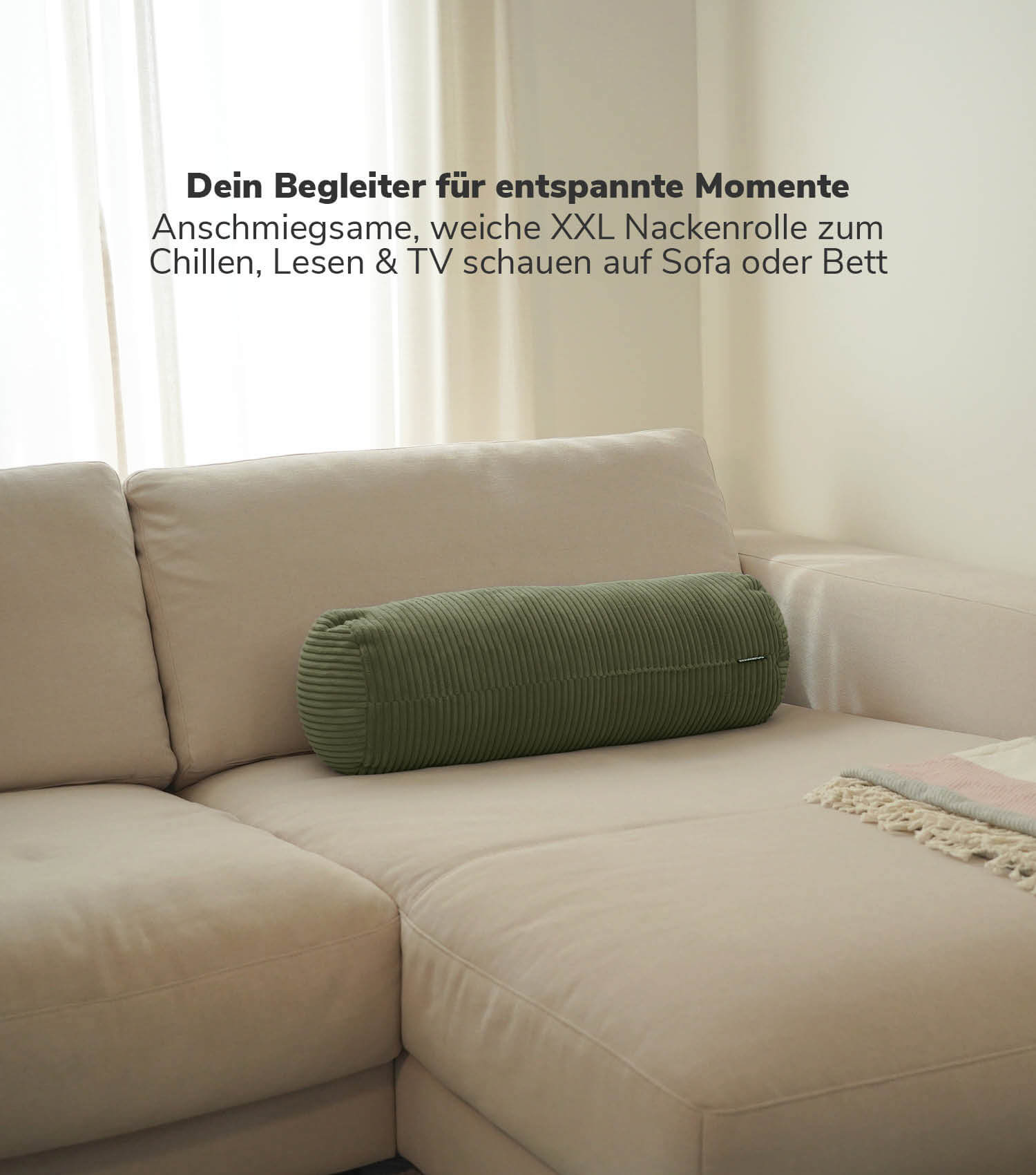 Coussin cervical rouleau de soutien oreiller de lecture rouleau pour les genoux coussin de dos