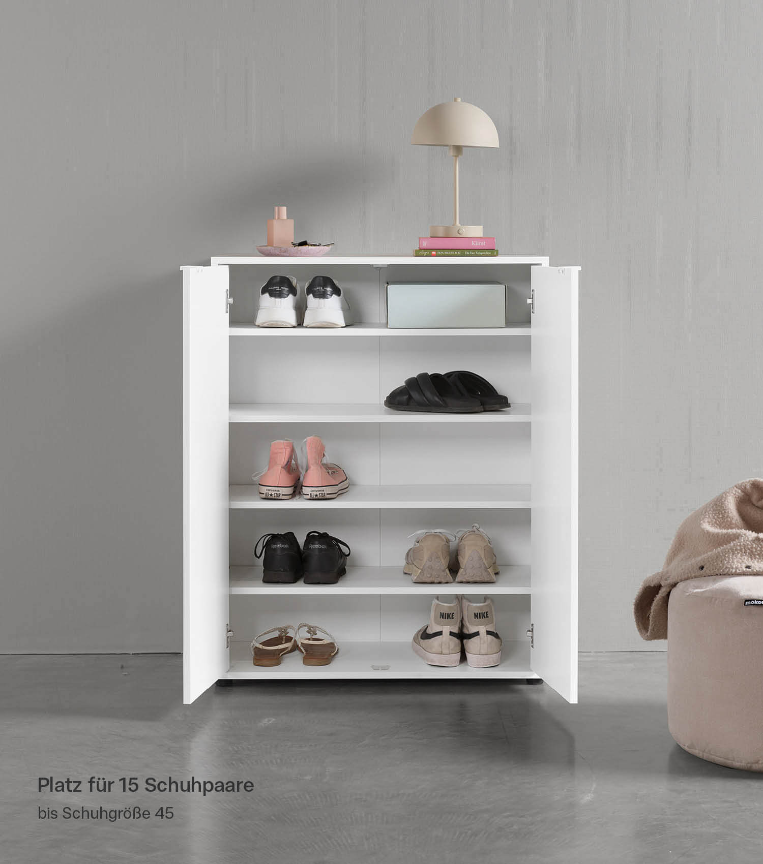 Meuble à chaussures étroit rangement gain de place