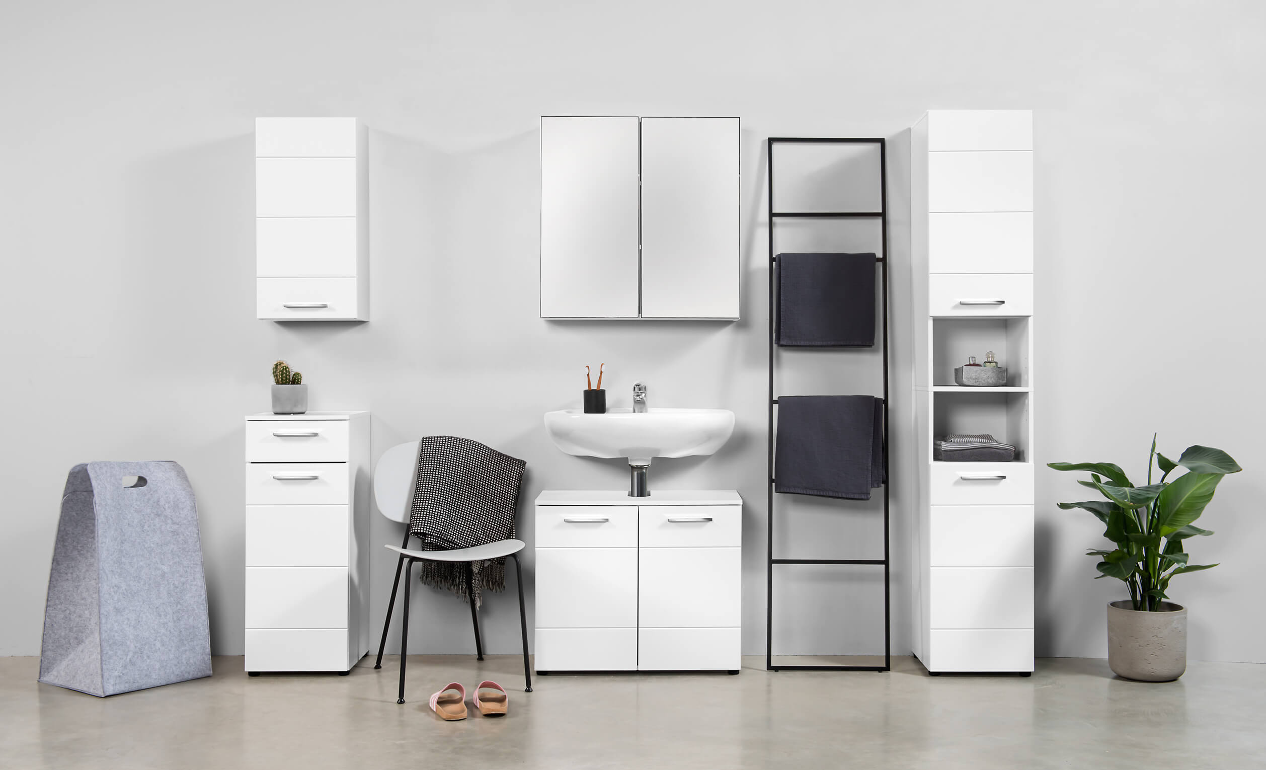 Armoire de salle de bain haute Badezimmerschrank Badschrank Badezimmerregal Schrank