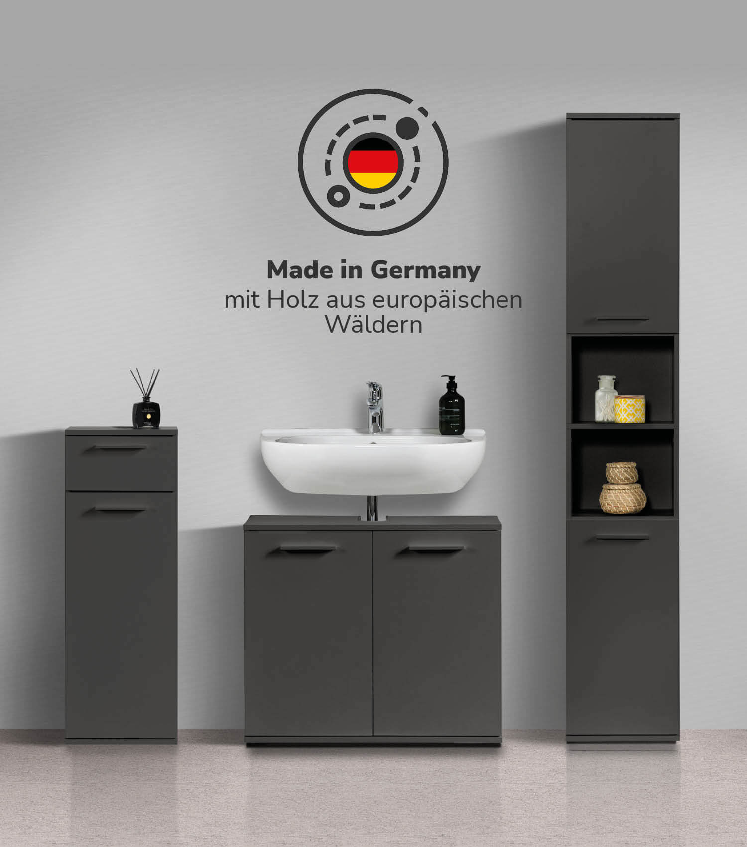 Ensemble de meubles de salle de bain, armoires de salle de bain, ensemble d'armoires, schrank set