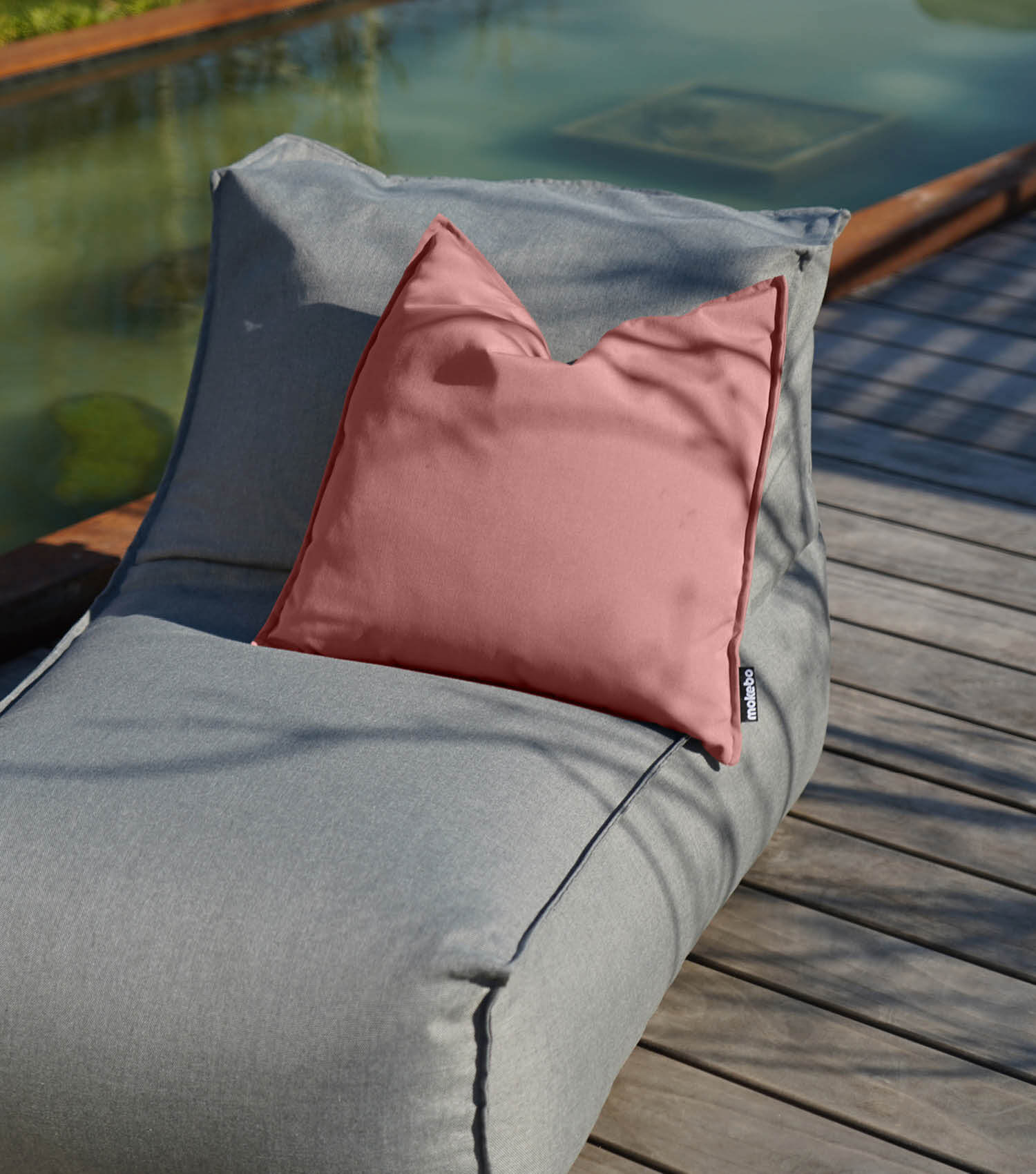 Housse de coussin d'extérieur résistant aux intempéries, coussin imperméable, corail