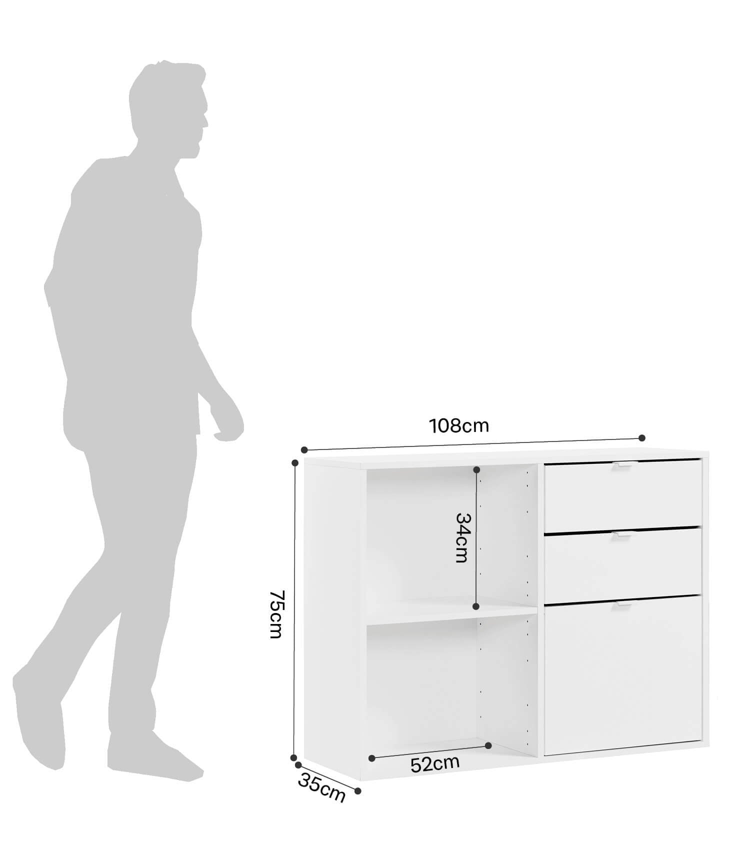 Étagère de rangement cube modulable, séparateur d'espace, bibliothèque, étagère de bureau en bois