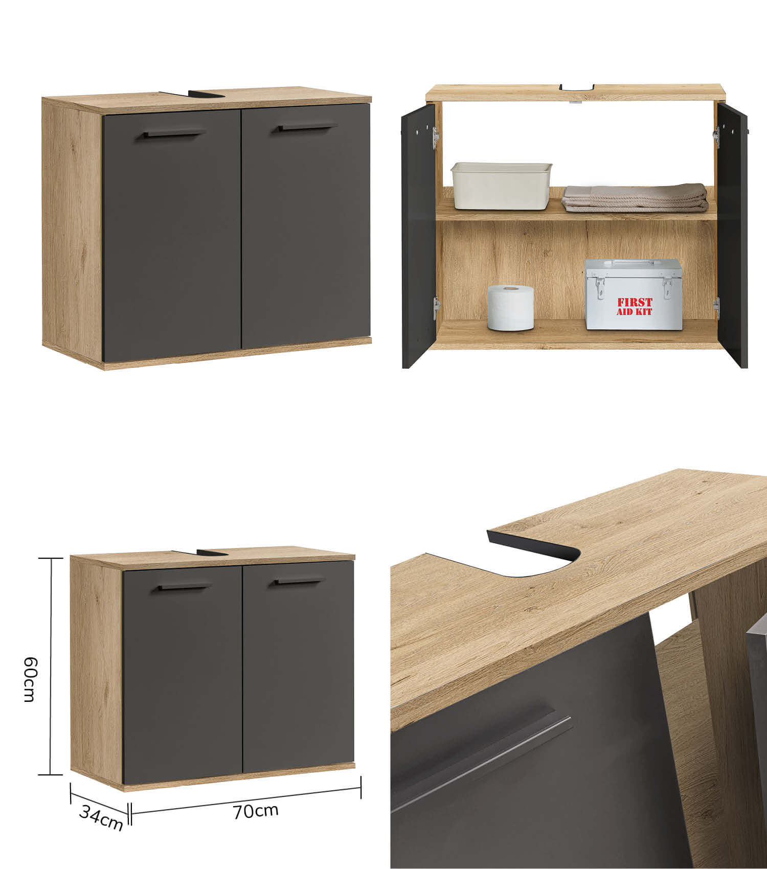 Ensemble de meubles de salle de bain, armoires de salle de bain, rangements salle de bain