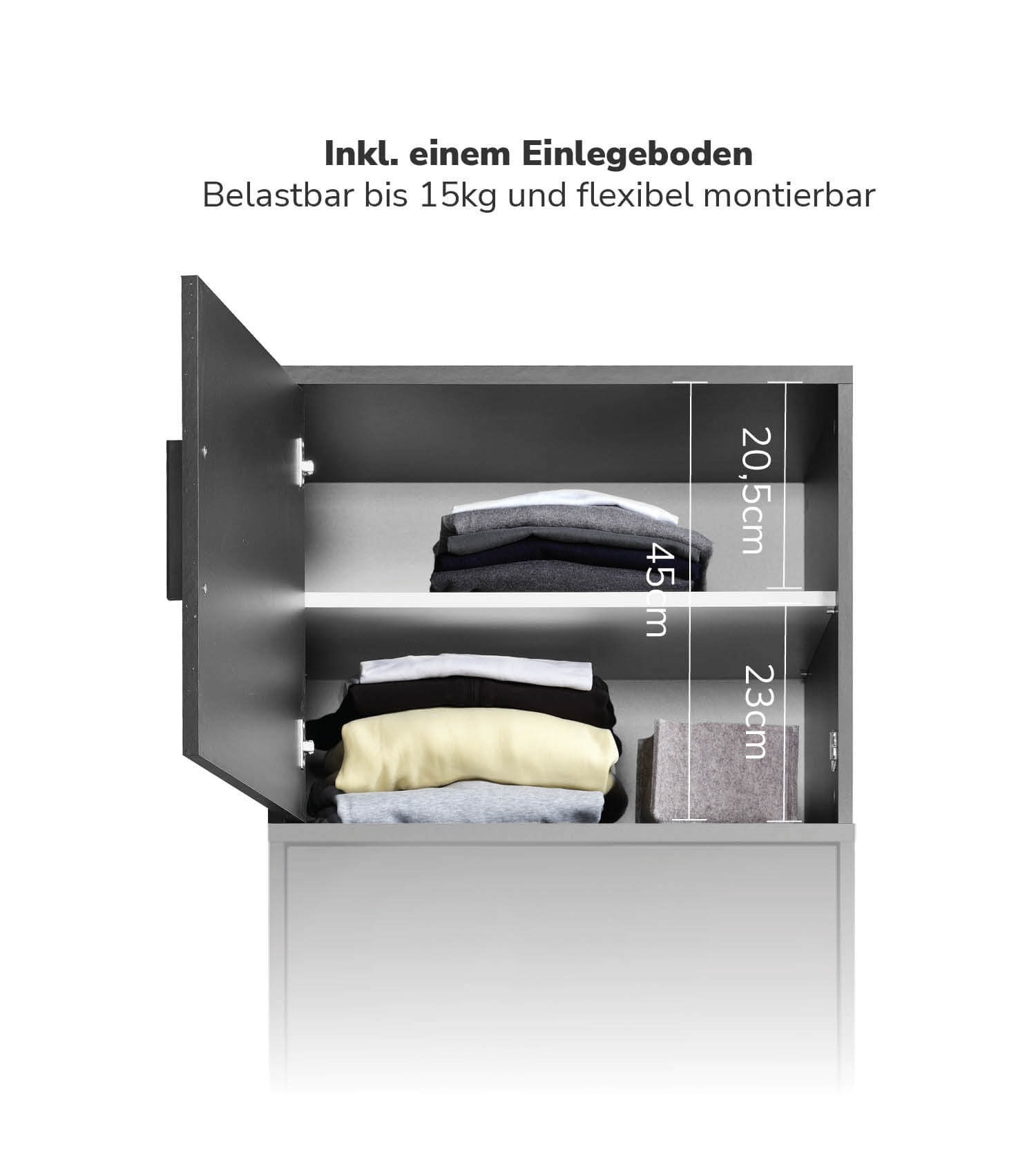 Armoire haute pour penderie, module de rangement pour armoire, armoire surélevée, étagère surélevée