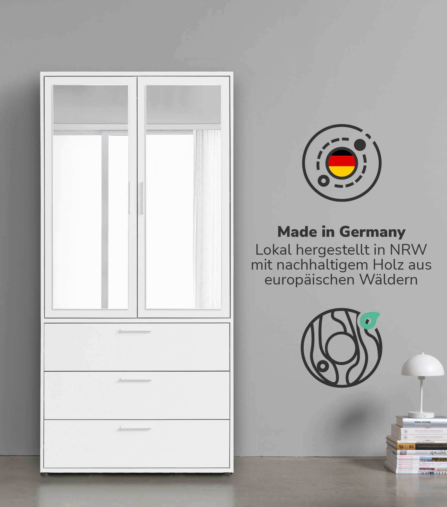 Armoire avec porte miroir, portes de placard avec miroir, armoire miroir, placard