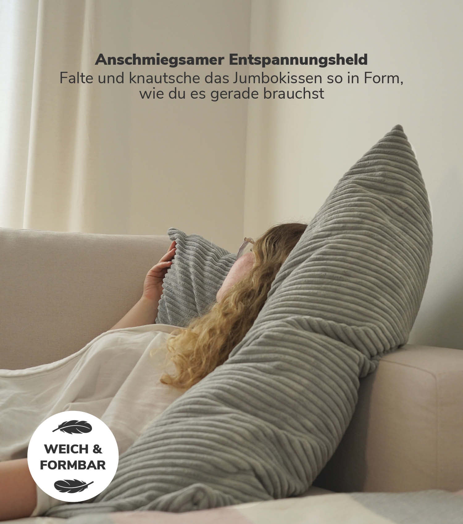 Grand coussin XXL, coussin géant, coussin dossier, coussin canapé, coussin de relaxation