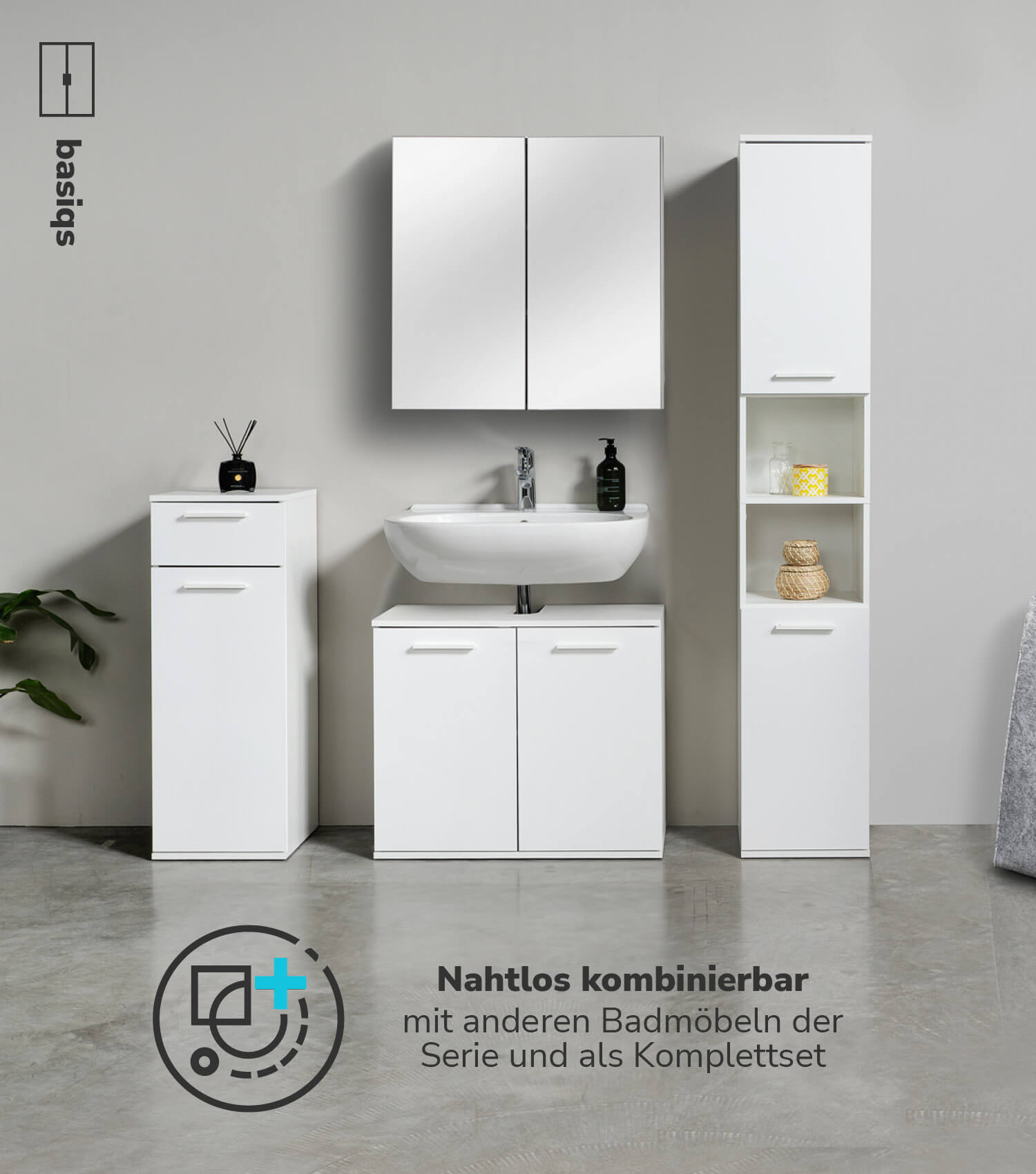 Petite armoire salle de bain, meuble rangement salle de bain, armoire salle de bain, meuble d'appoint, étagère salle de bain