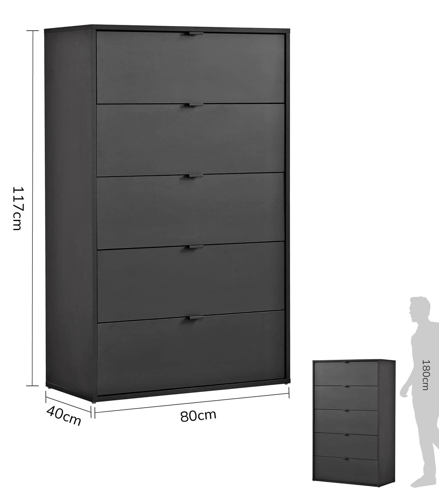 Commode avec tiroirs, buffet bas, enfilade, table de nuit, meuble haut