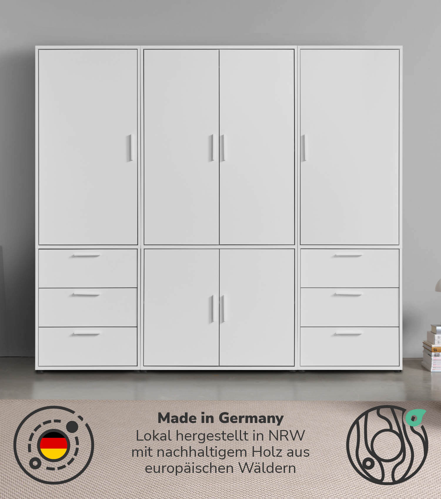Armoire penderie pour chambre à coucher, couloir - Kleiderschrank