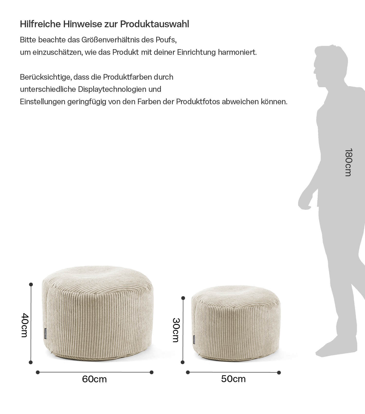 Pouf tabouret repose-pieds table d'appoint pouf de rangement cube de rangement
