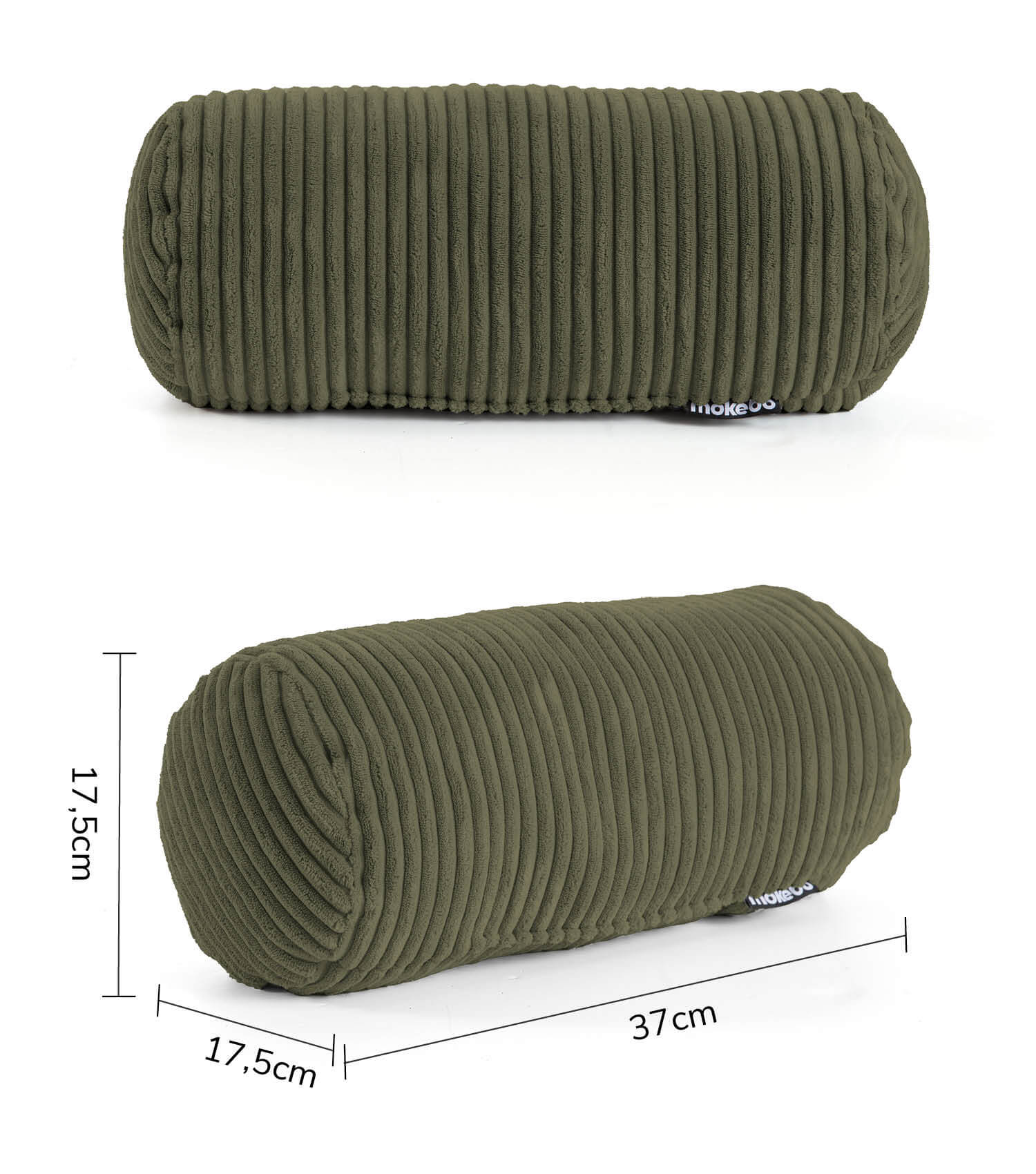 Coussin cervical rouleau de soutien pour la nuque, lecture et lombaires - sku_PI8Poso-046oliv