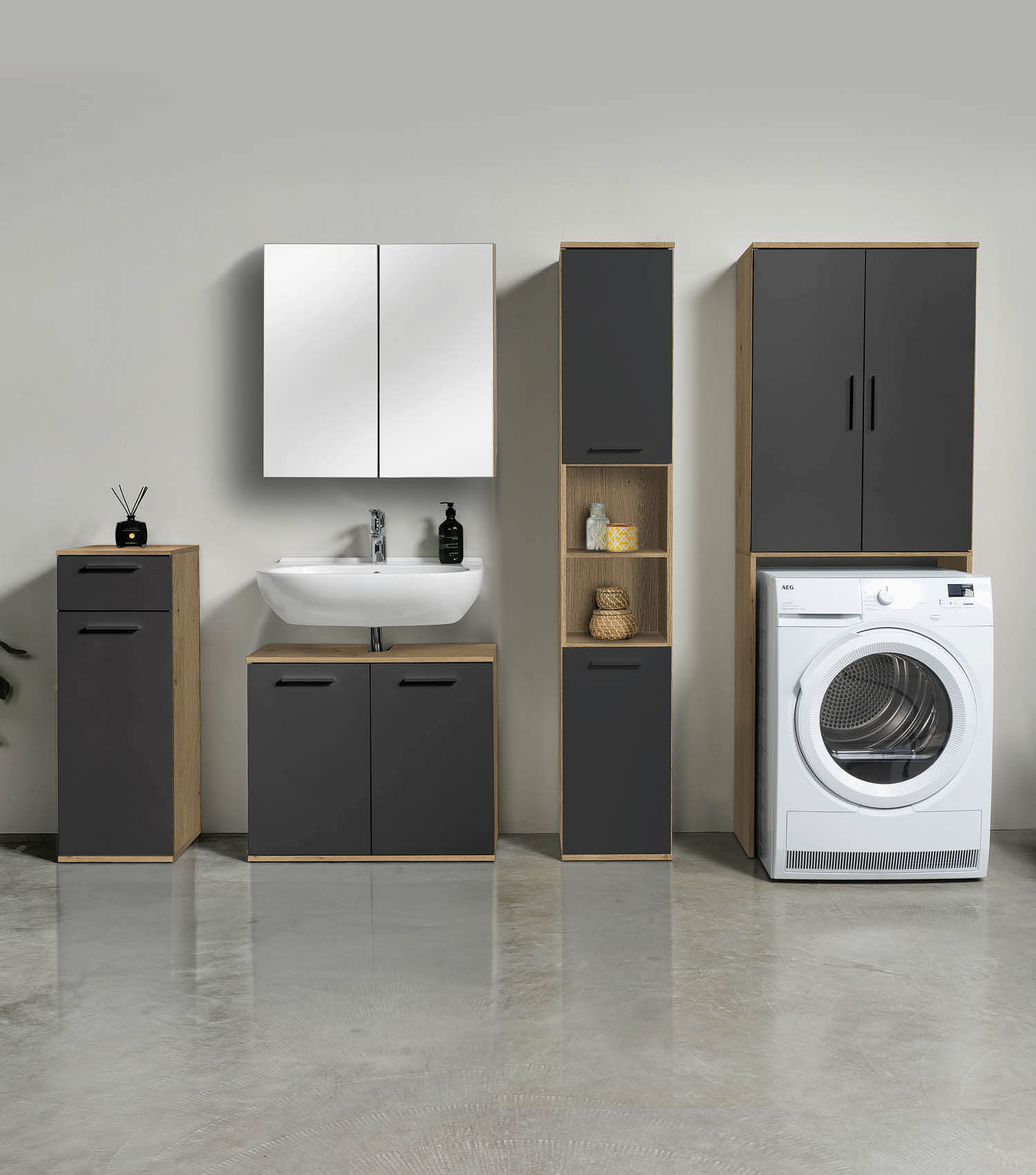 Meuble pour lave-linge, armoire suspendue, étagère au-dessus des toilettes, meuble de rangement salle de bain Überbau