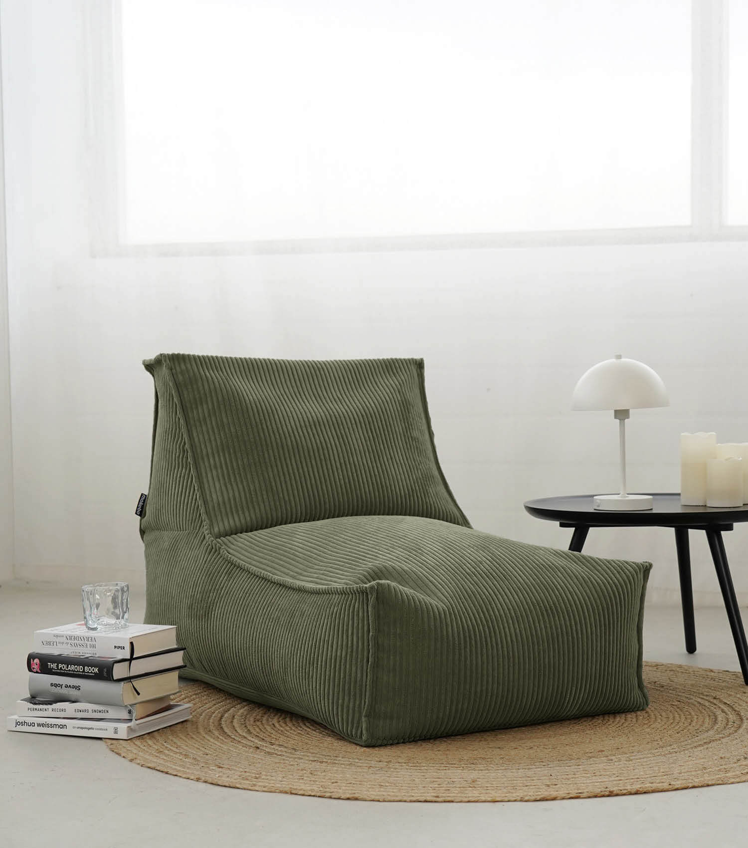 Pouf géant XXL + pouf pour enfants et adultes avec remplissage 'Der Gelassene'