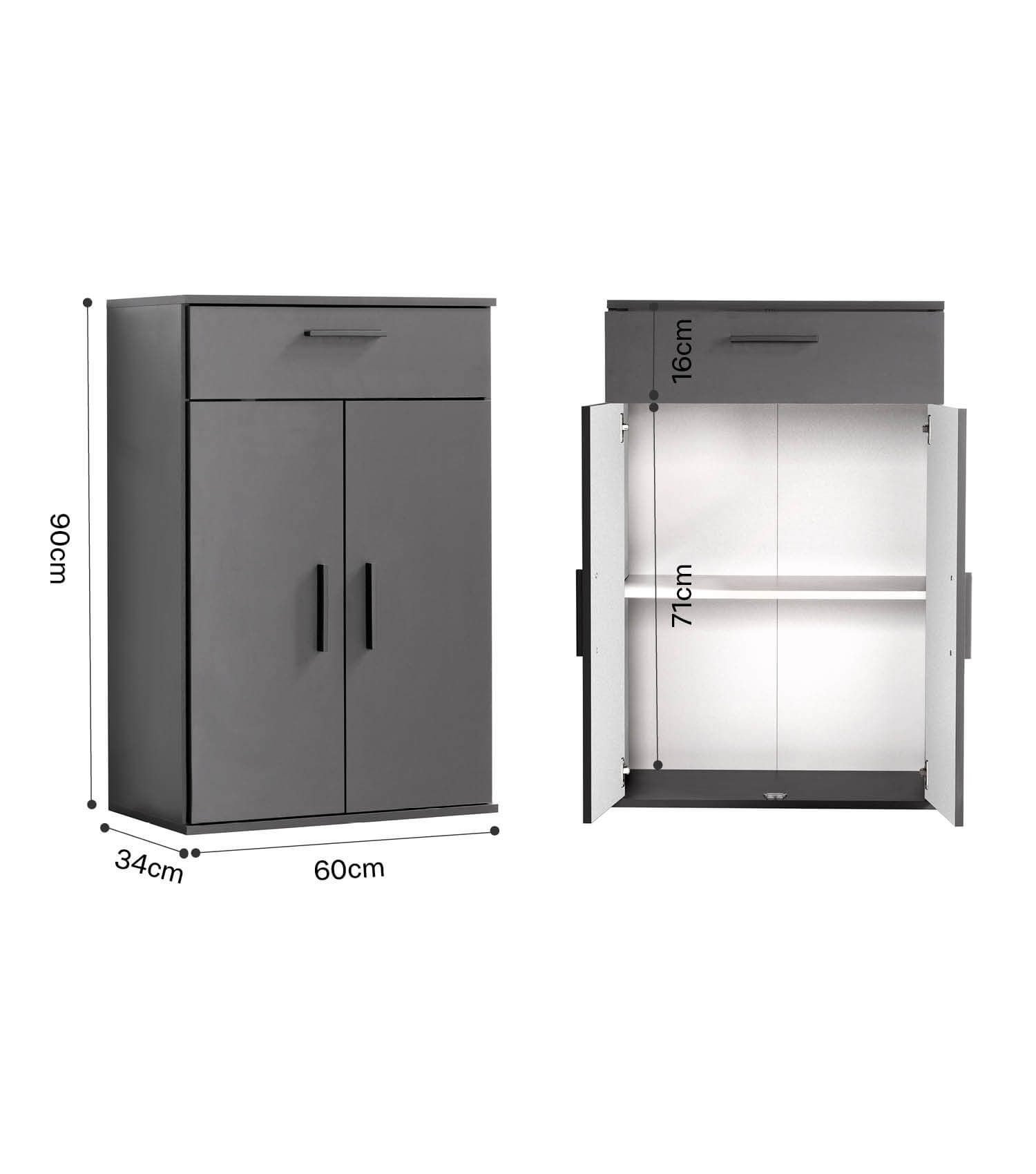 Armoire polyvalente + tiroirs 'Der Praktische' armoire à dossiers armoire à chaussures