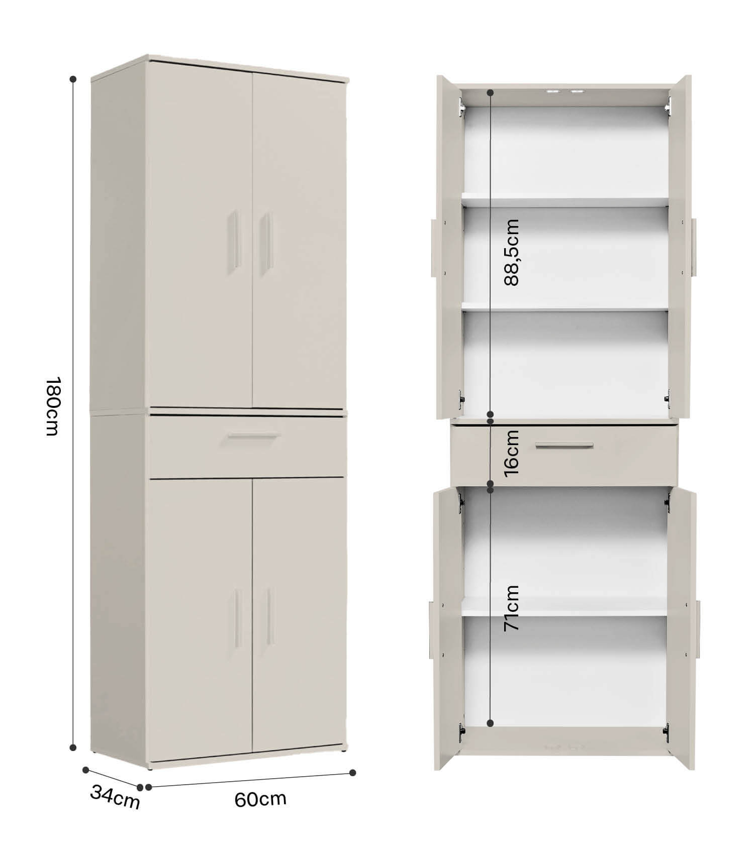 Armoire multifonction + tiroirs 'Der Praktische' classeur range-chaussures