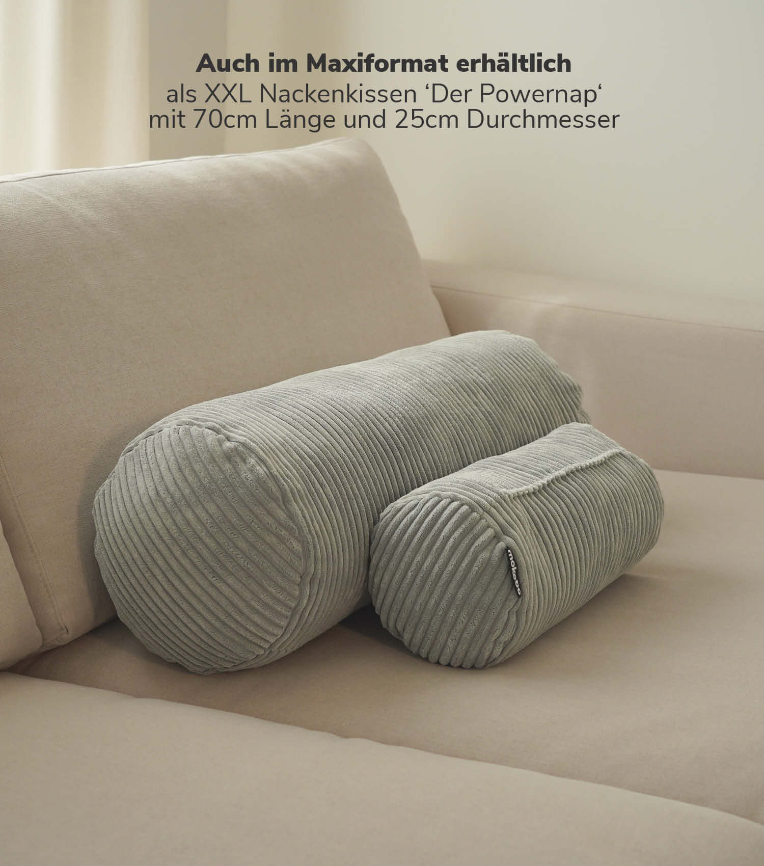 Coussin cervical rouleau de soutien pour la nuque, lecture et lombaires - sku_PI8Poso-046oliv