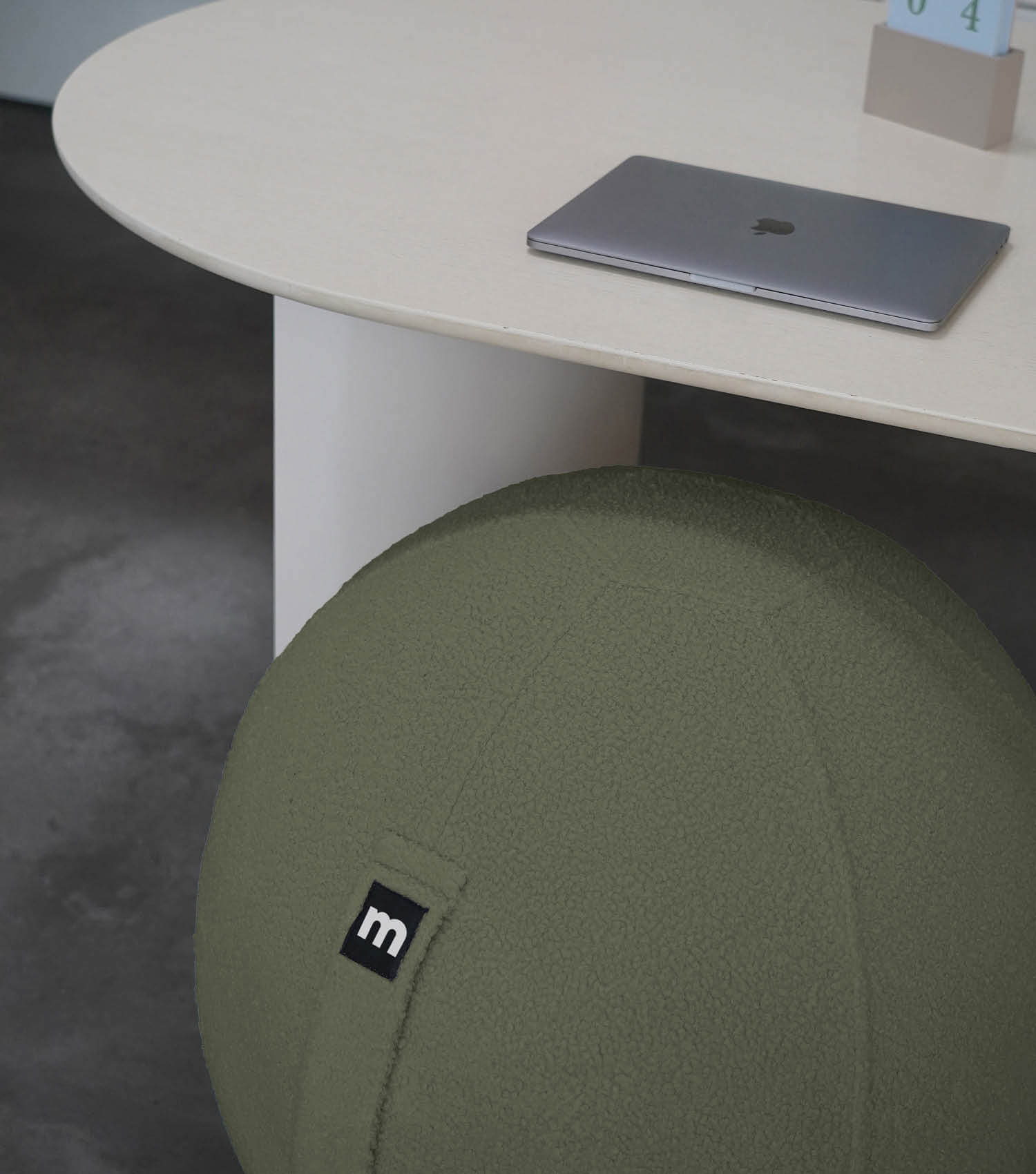 Ballon de siège en tissu ergonomique pour bureau - ballon de gymnastique