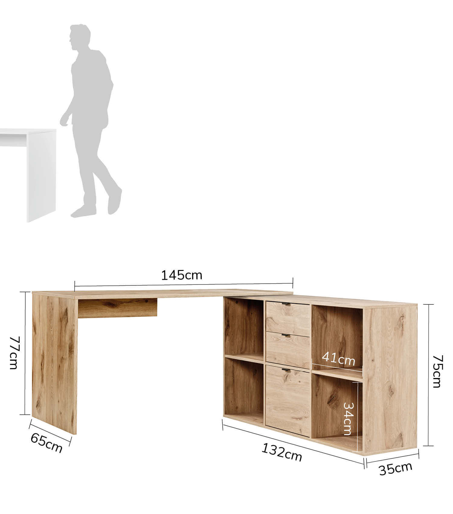 Bureau d'angle Computertisch pour enfants table informatique bureau