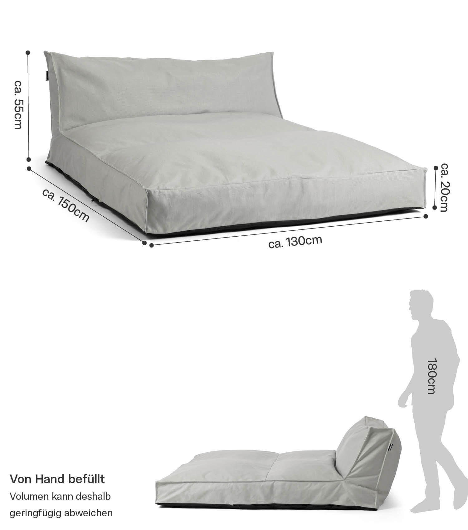 Méridienne d'extérieur Daybed Gartenliege ou Relaxliege