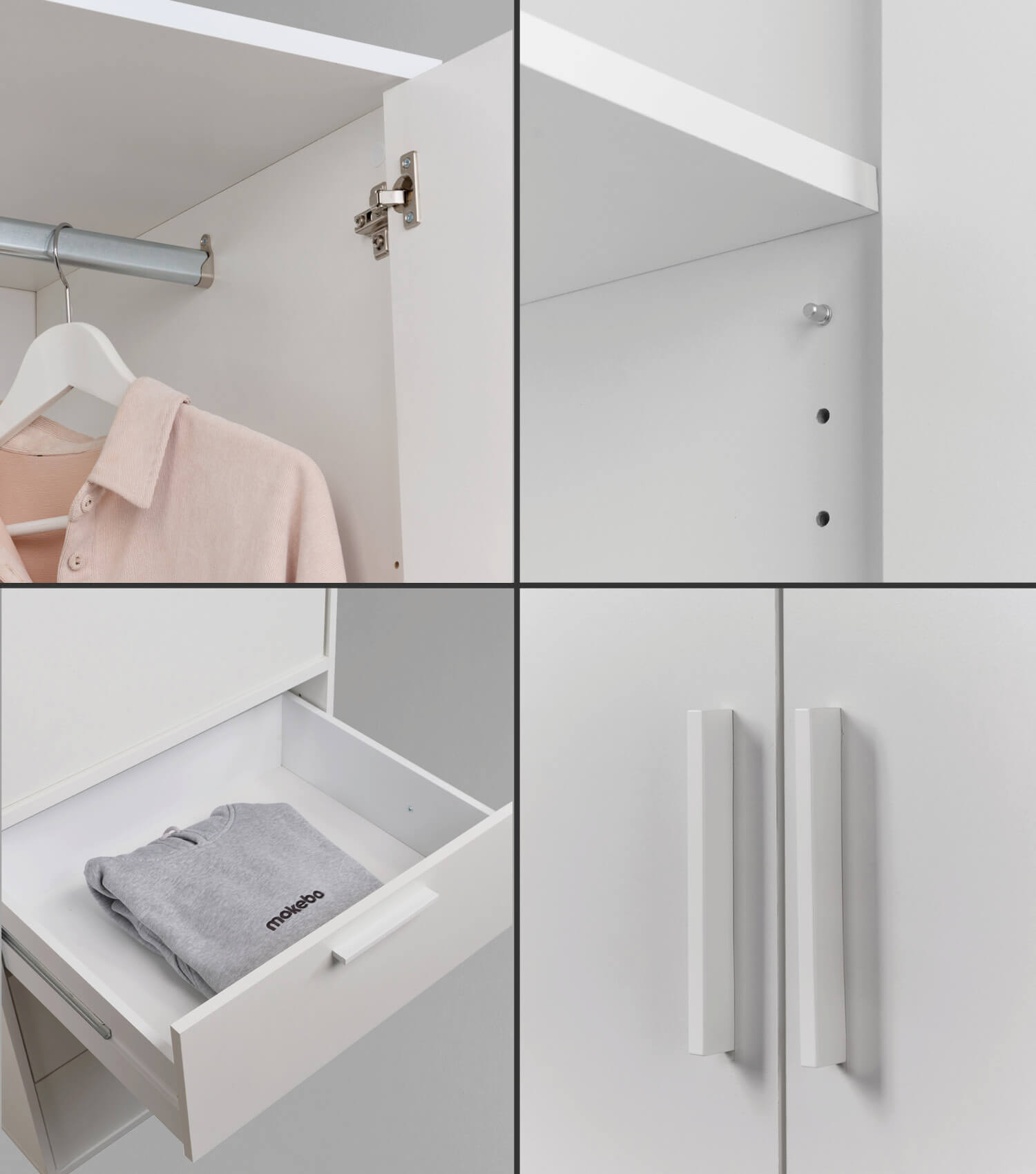 Armoire de rangement chambre à coucher couloir