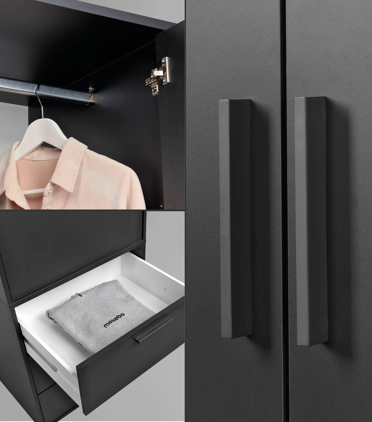 Armoire de rangement pour chambre à coucher, entrée ou couloir