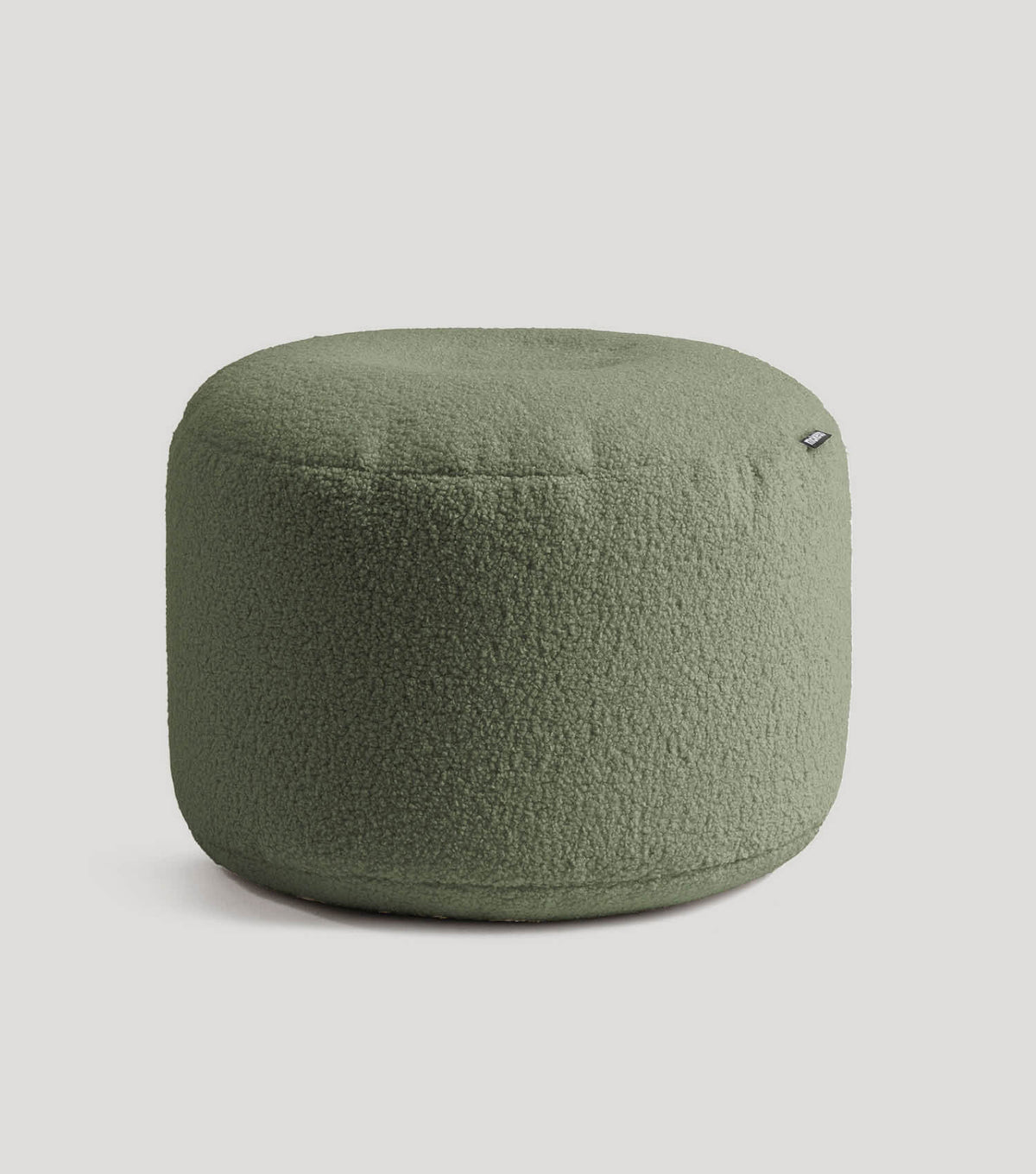 mokebo® 'Mochi' Bouclé poef hocker voetenbankje bijzettafel