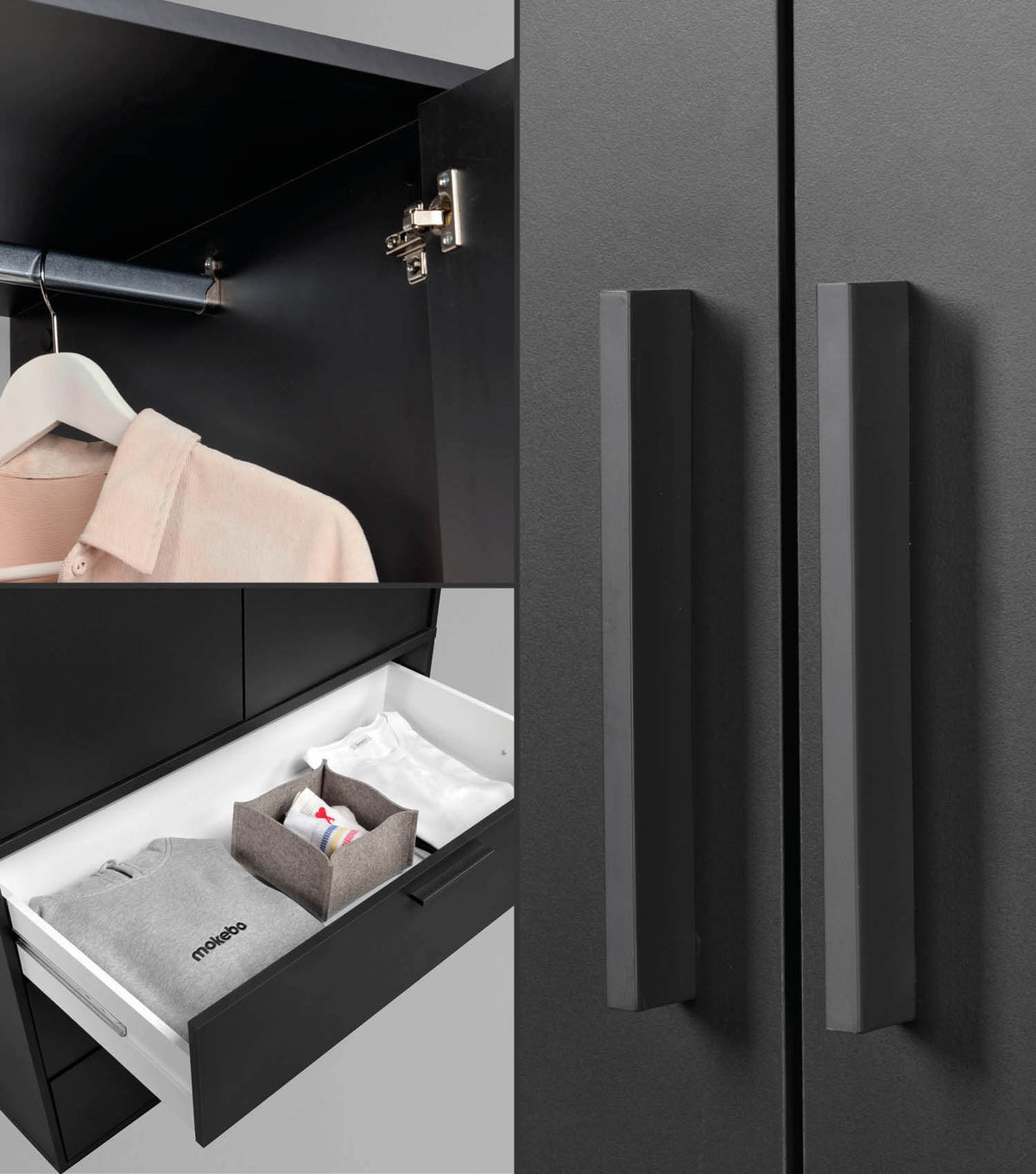 Kleiderschrank Garderobenschrank Schlafzimmerschrank Flurschrank